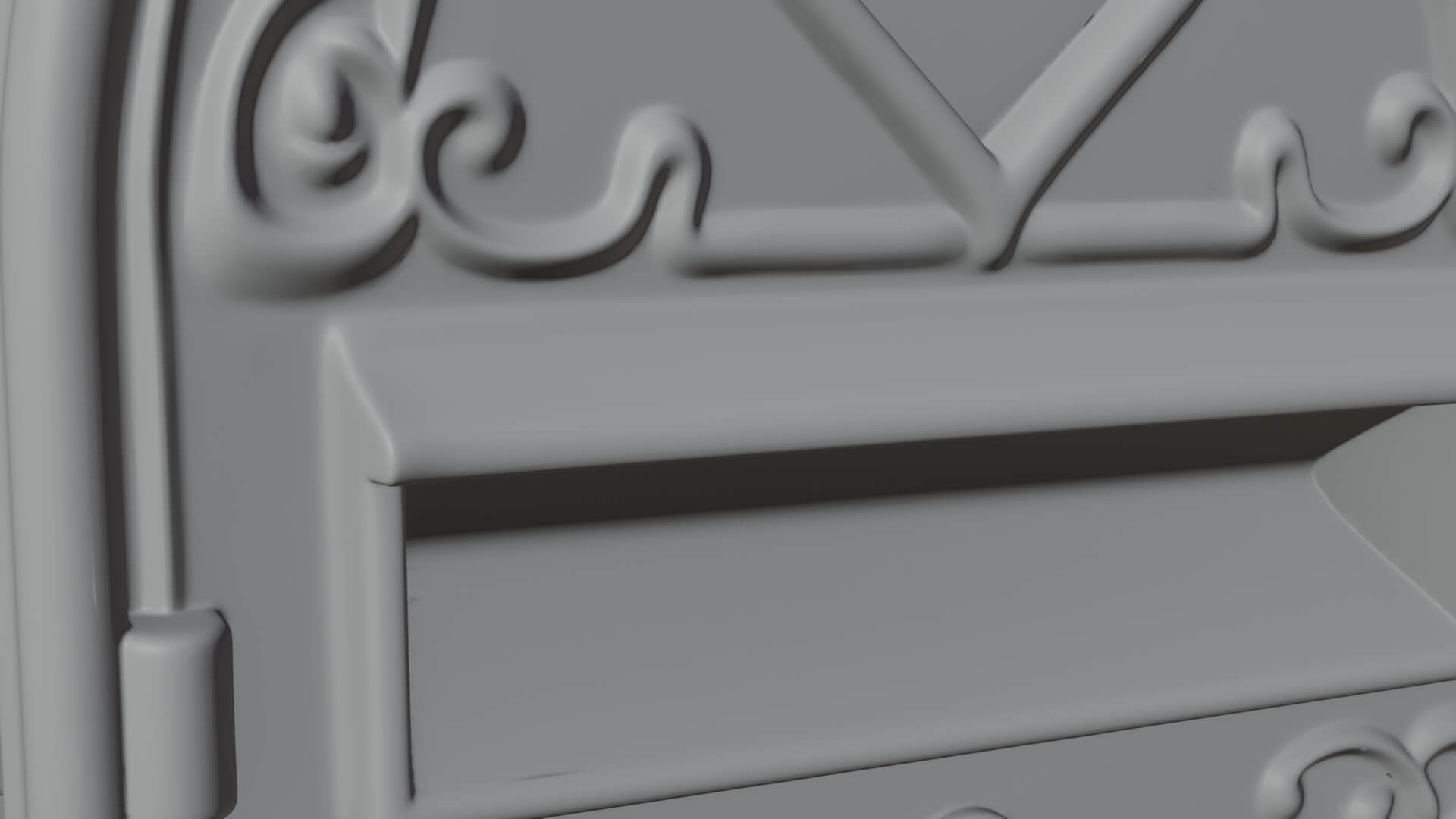 Rose Flower Vine Mailbox Model Design 2 3D Print Model 3D Model