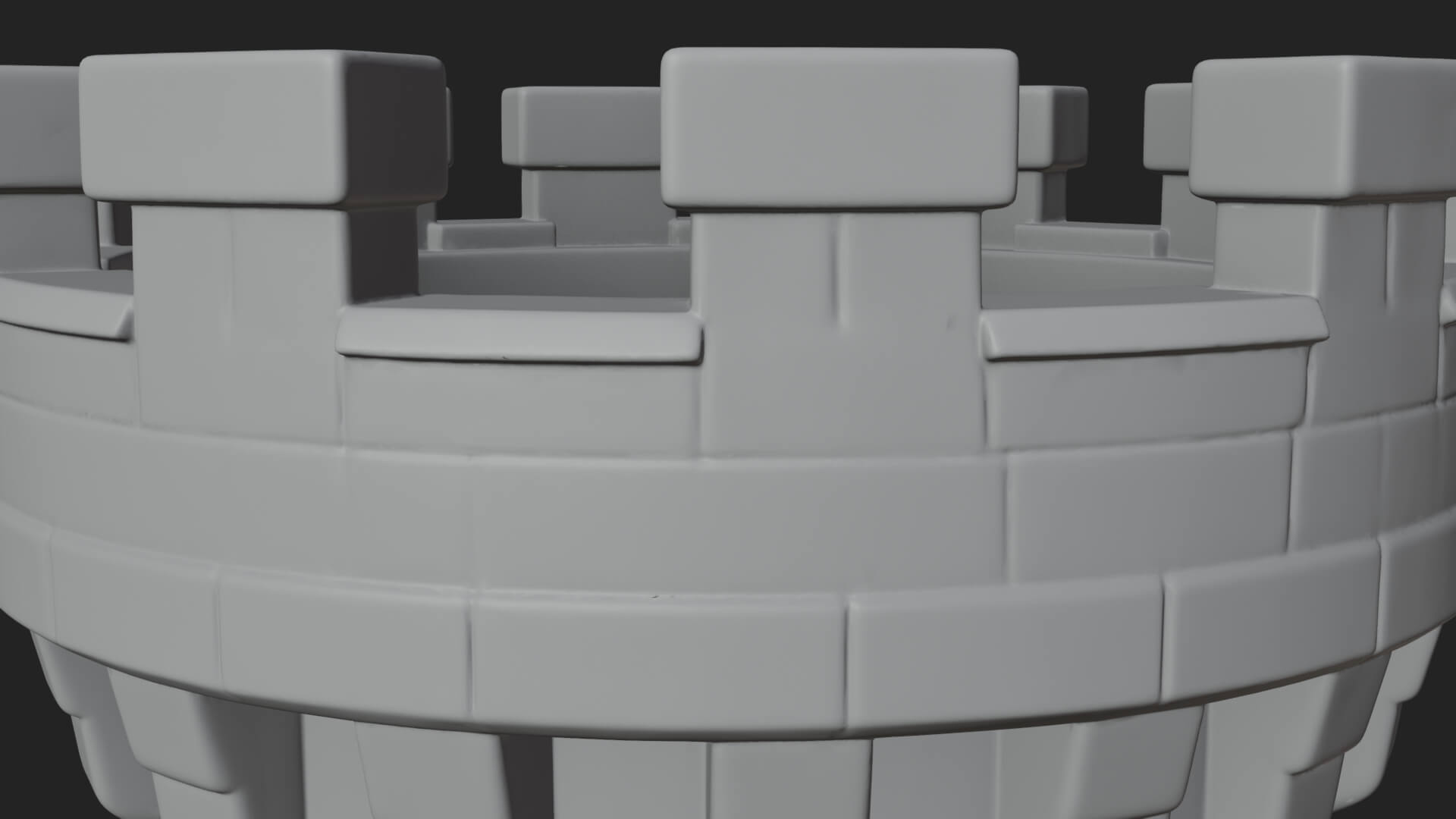 Round Stone Tower Design 1 3D Print Model 3D Model