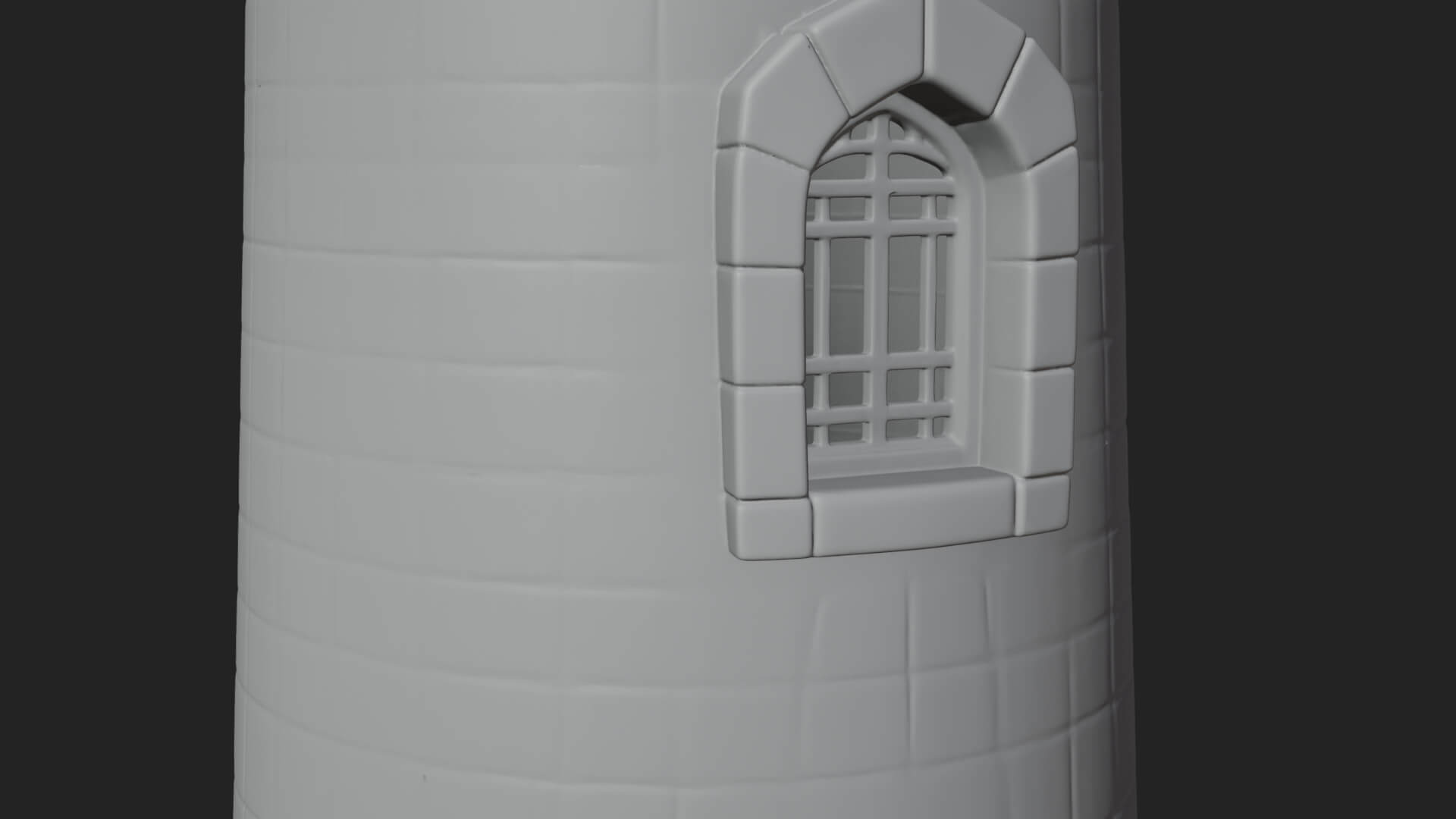 Round Stone Tower Design 1 3D Print Model 3D Model