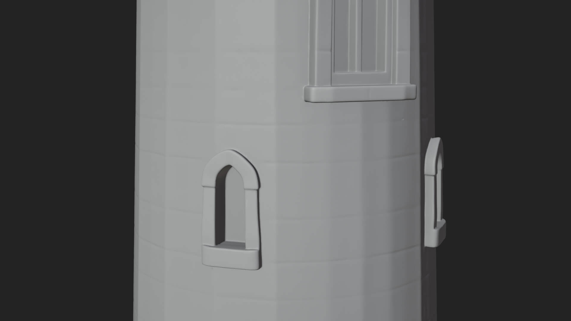 Round Stone Tower Design 2 3D Print Model 3D Model