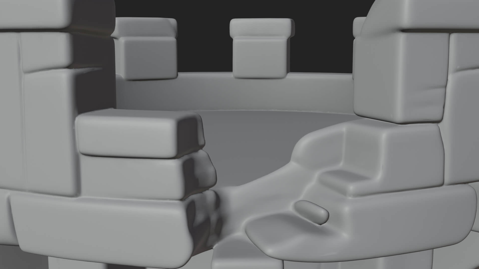 Round Stone Tower Design 5 3D Print Model 3D Model