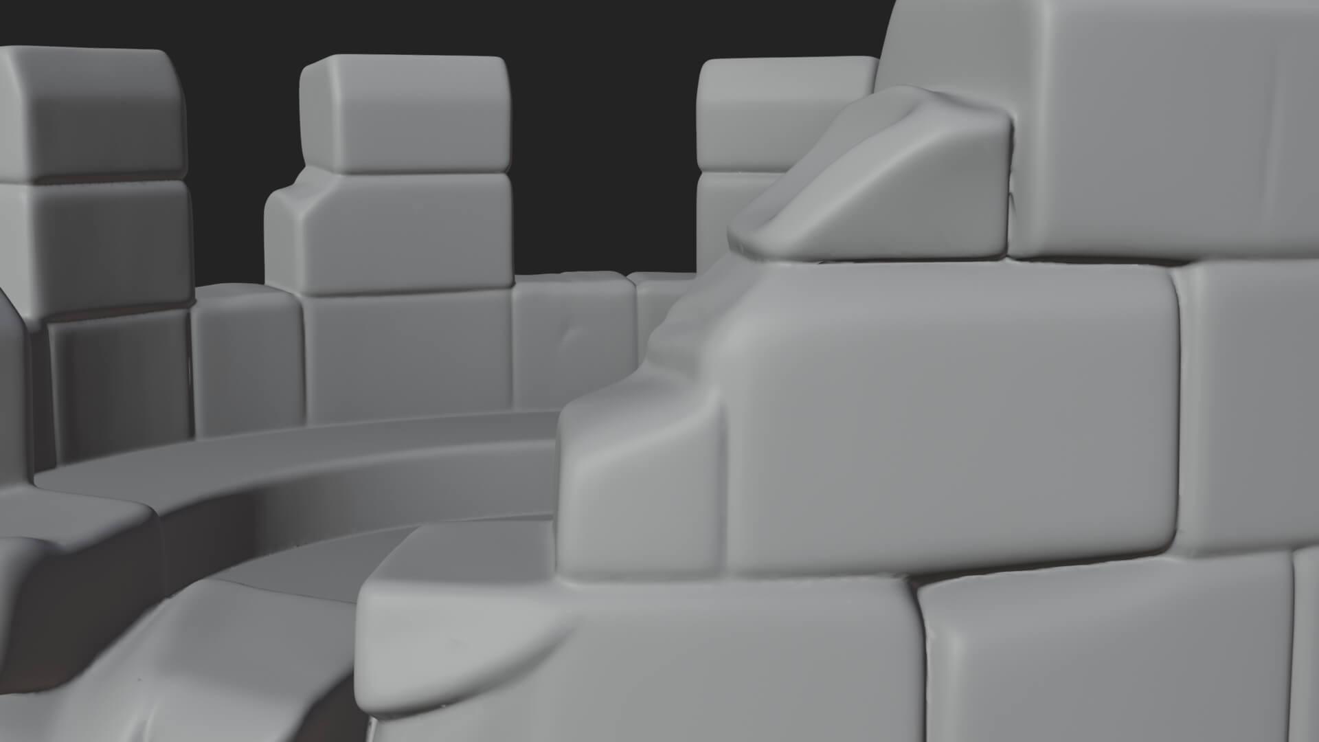Round Stone Tower Design 7 3D Print Model 3D Model