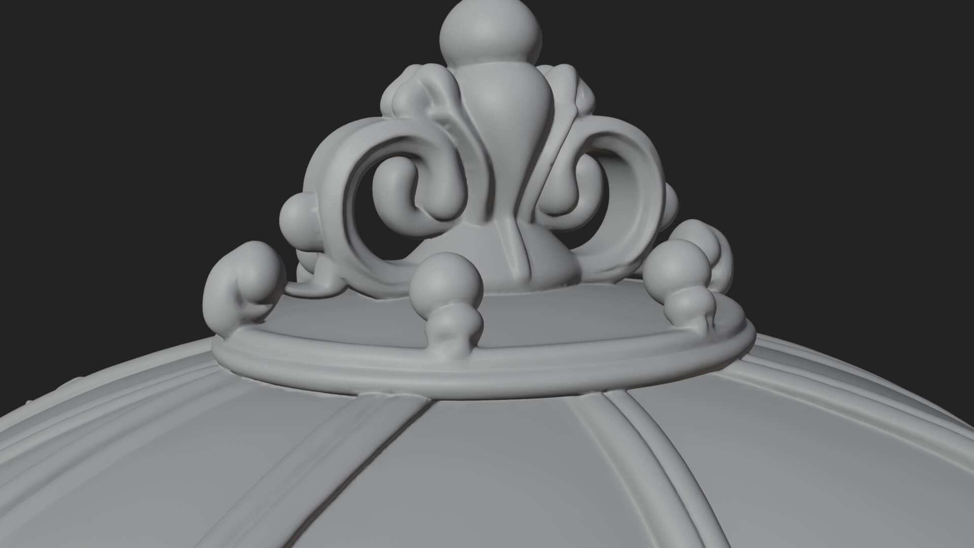 Royal Fairy Tale Carriage Model Design 1 3D Print Model 3D Model