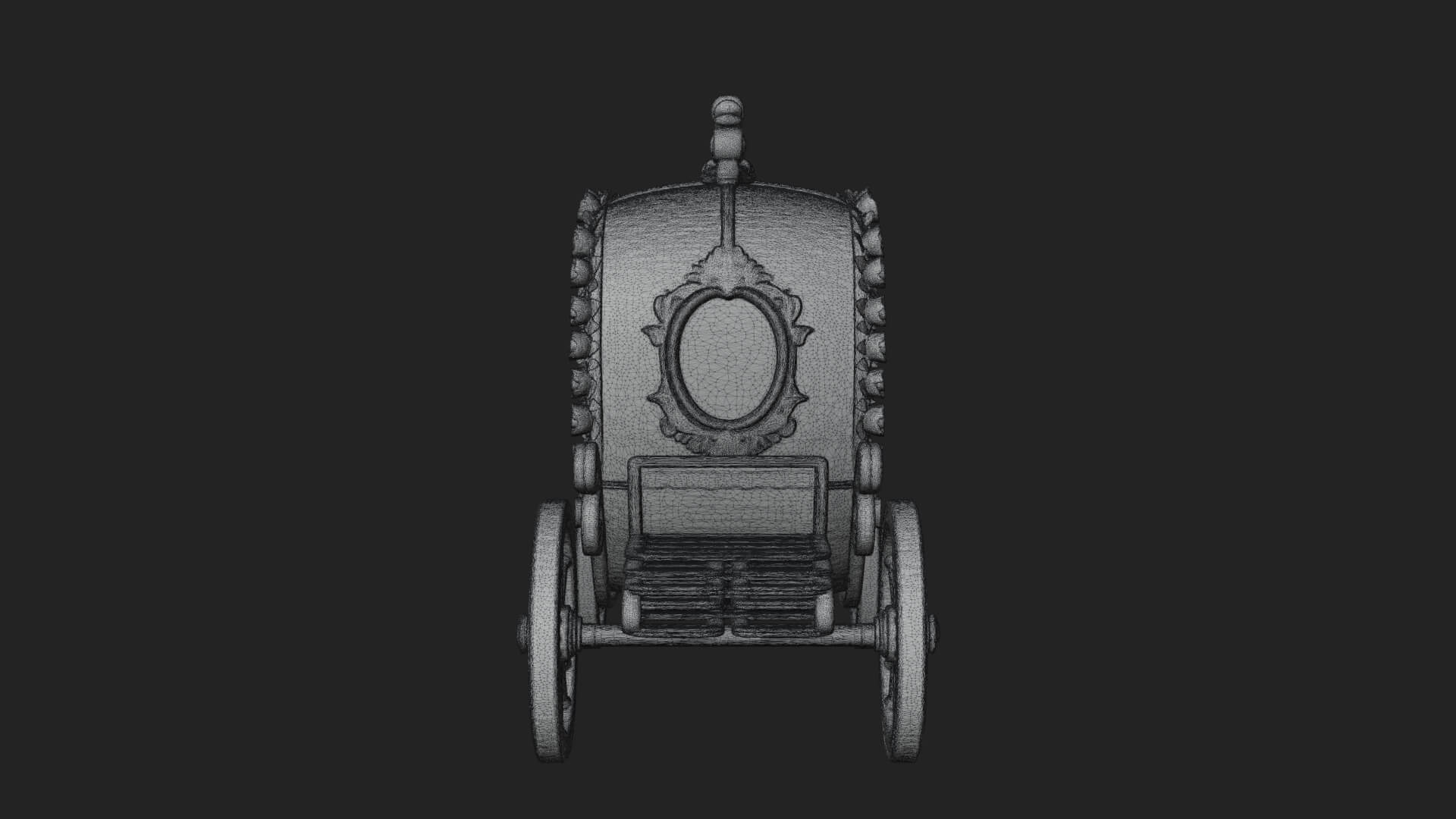 Royal Fairy Tale Carriage Model Design 3 3D Print Model 3D Model