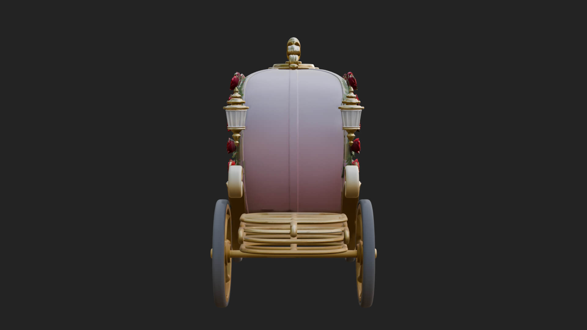 Royal Fairy Tale Carriage Model Design 4 3D Print Model 3D Model