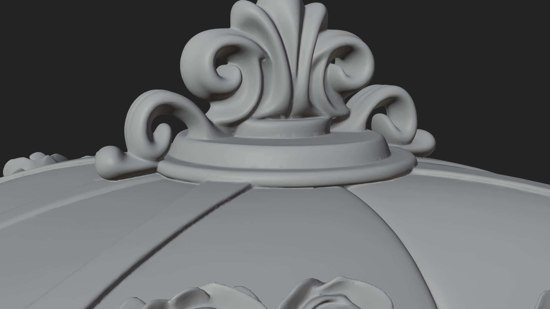 Royal Fairy Tale Carriage Model Design 4 3D Print Model 3D Model