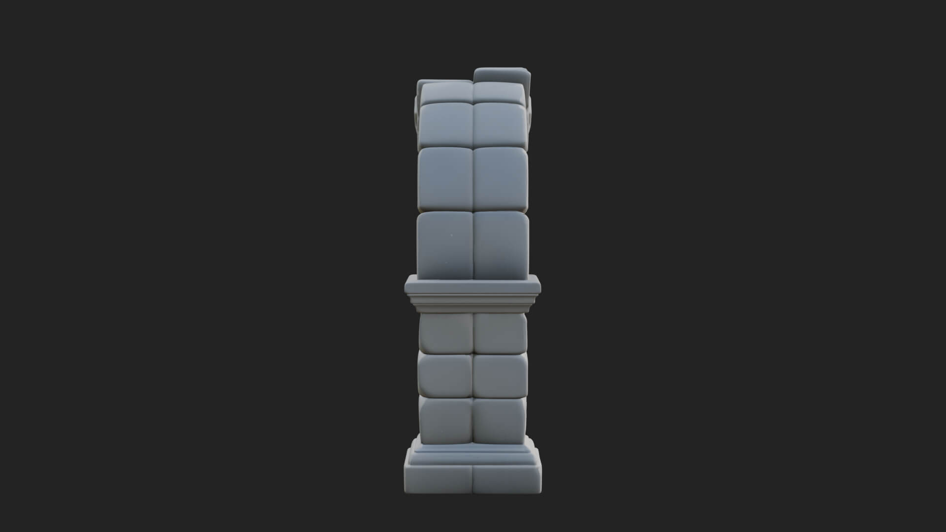 Ruined Stone Archway Model Design 3 3D Print Model 3D Model