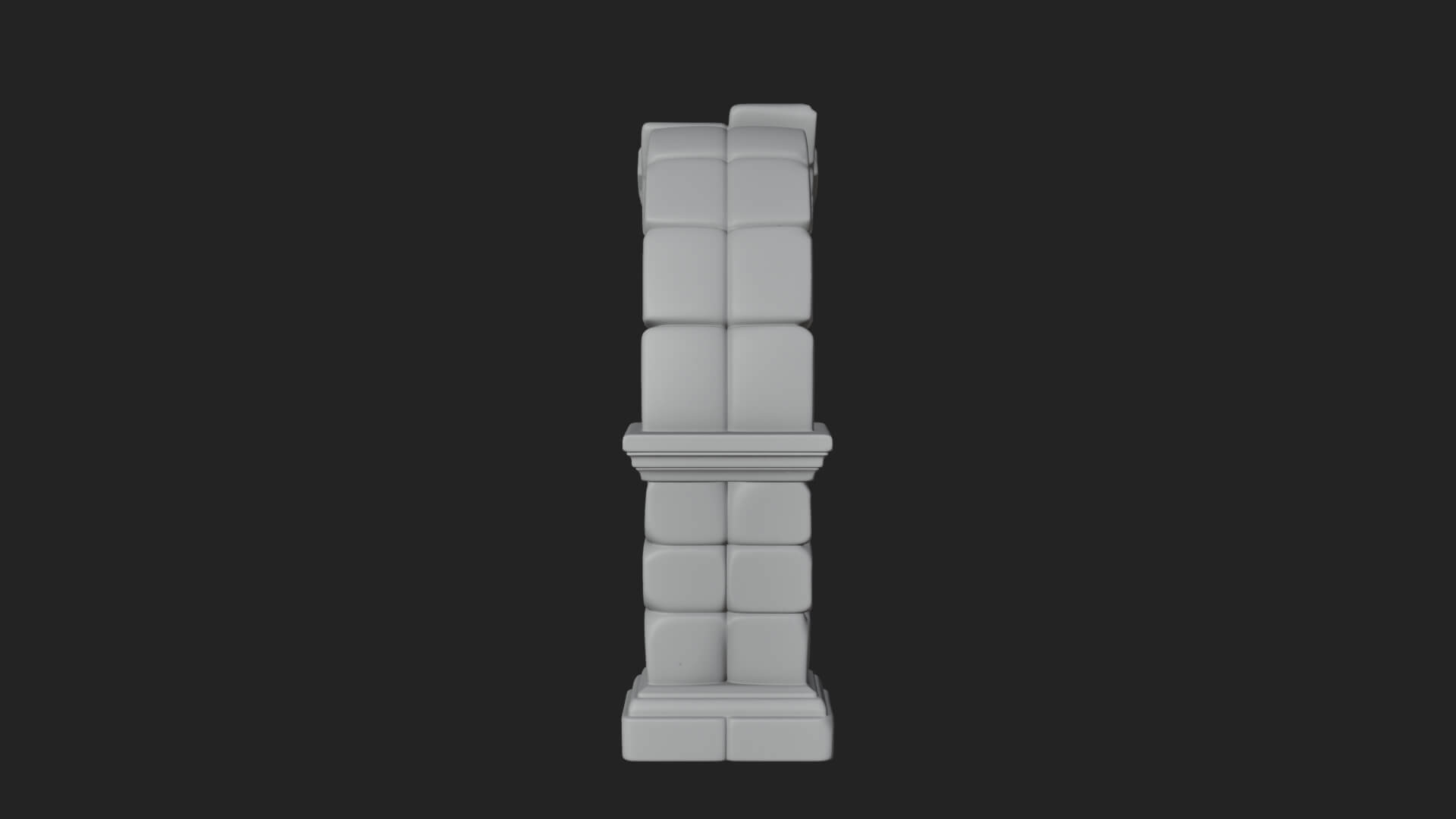 Ruined Stone Archway Model Design 3 3D Print Model 3D Model