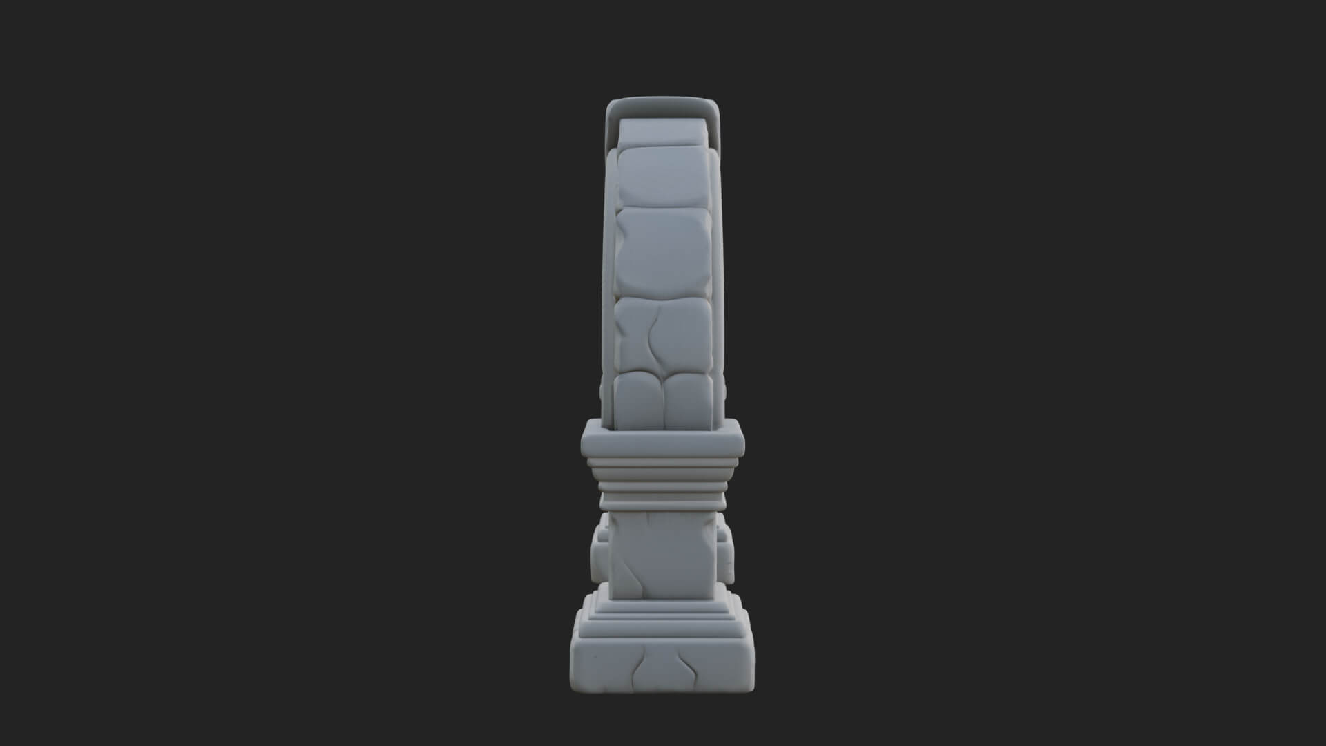 Ruined Stone Archway Model Design 4 3D Print Model 3D Model