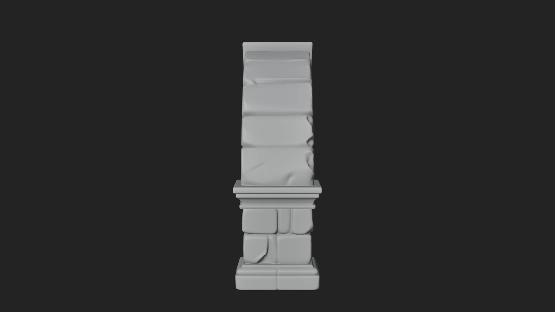 Ruined Stone Archway Model Design 5 3D Print Model 3D Model