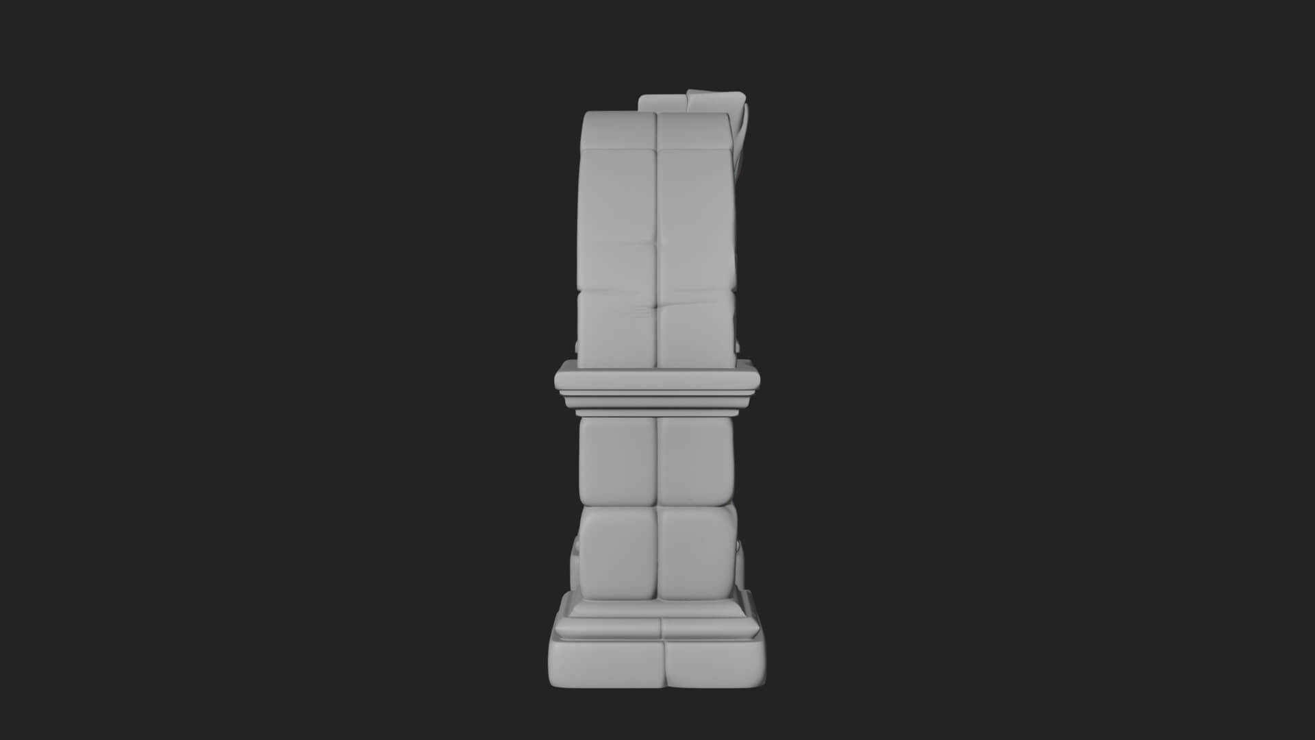 Ruined Stone Archway Model Design 6 3D Print Model 3D Model