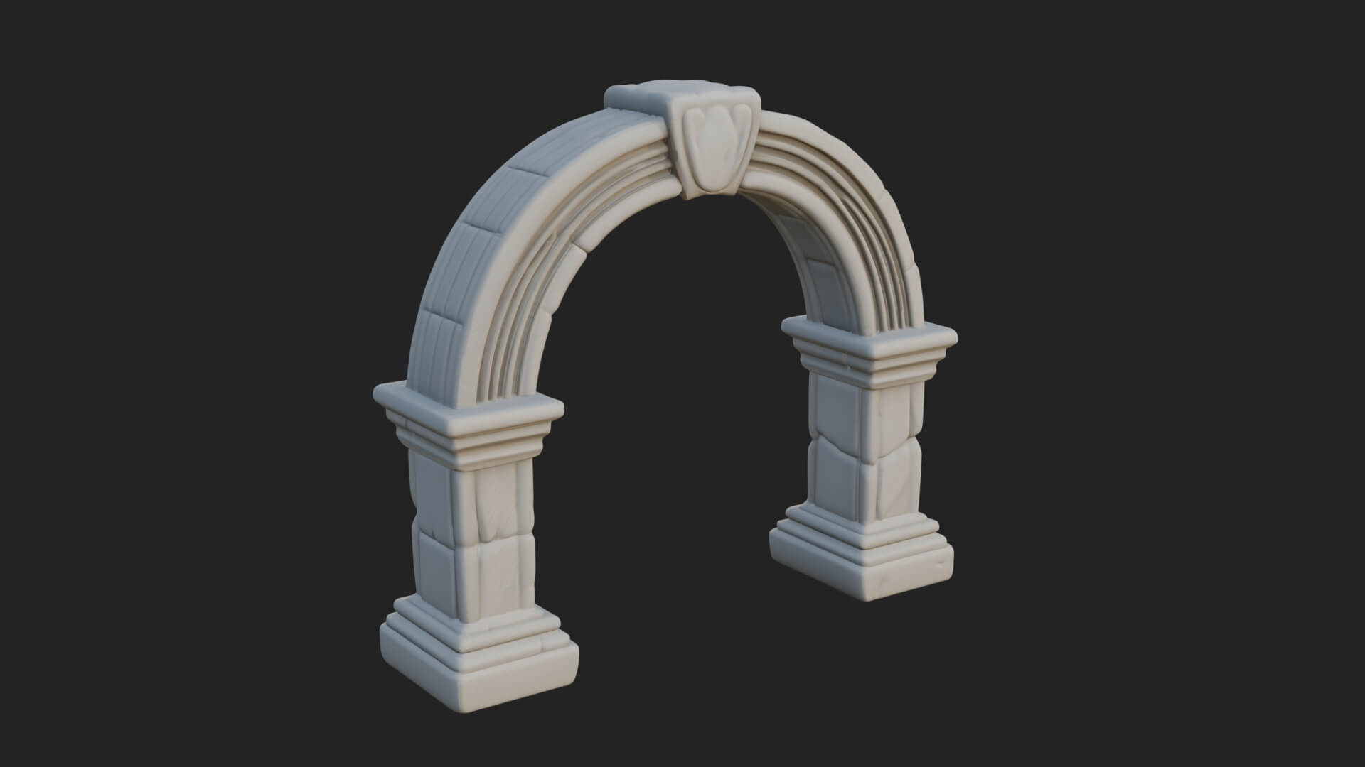 Ruined Stone Archway Model Design 7 3D Print Model 3D Model