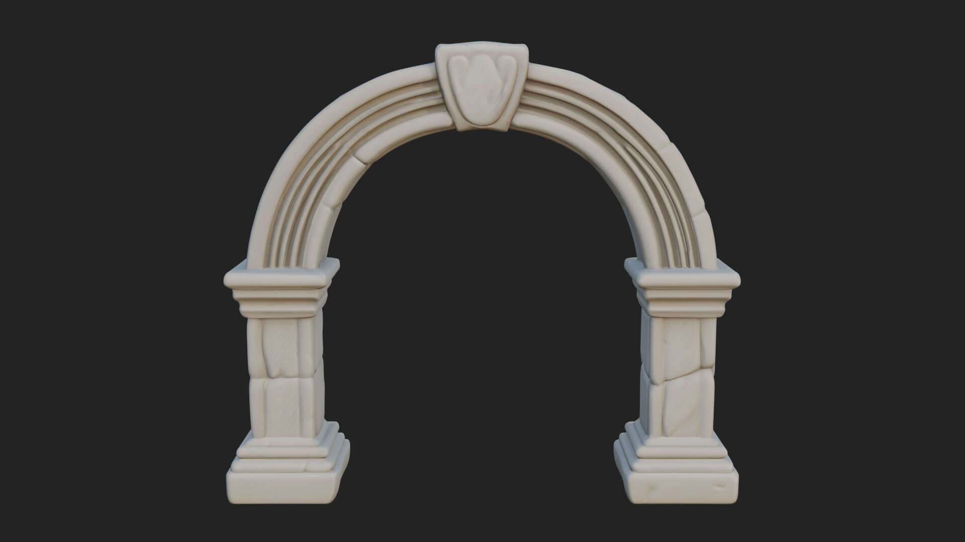 Ruined Stone Archway Model Design 7 3D Print Model 3D Model