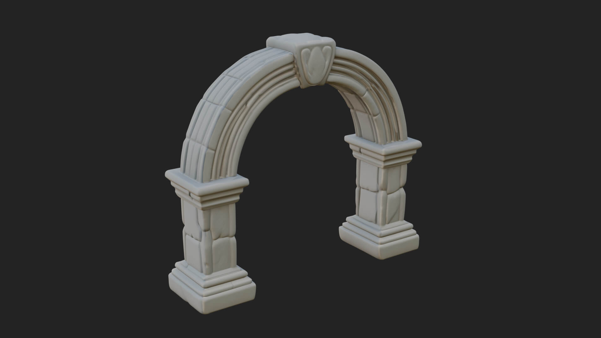Ruined Stone Archway Model Design 7 3D Print Model 3D Model