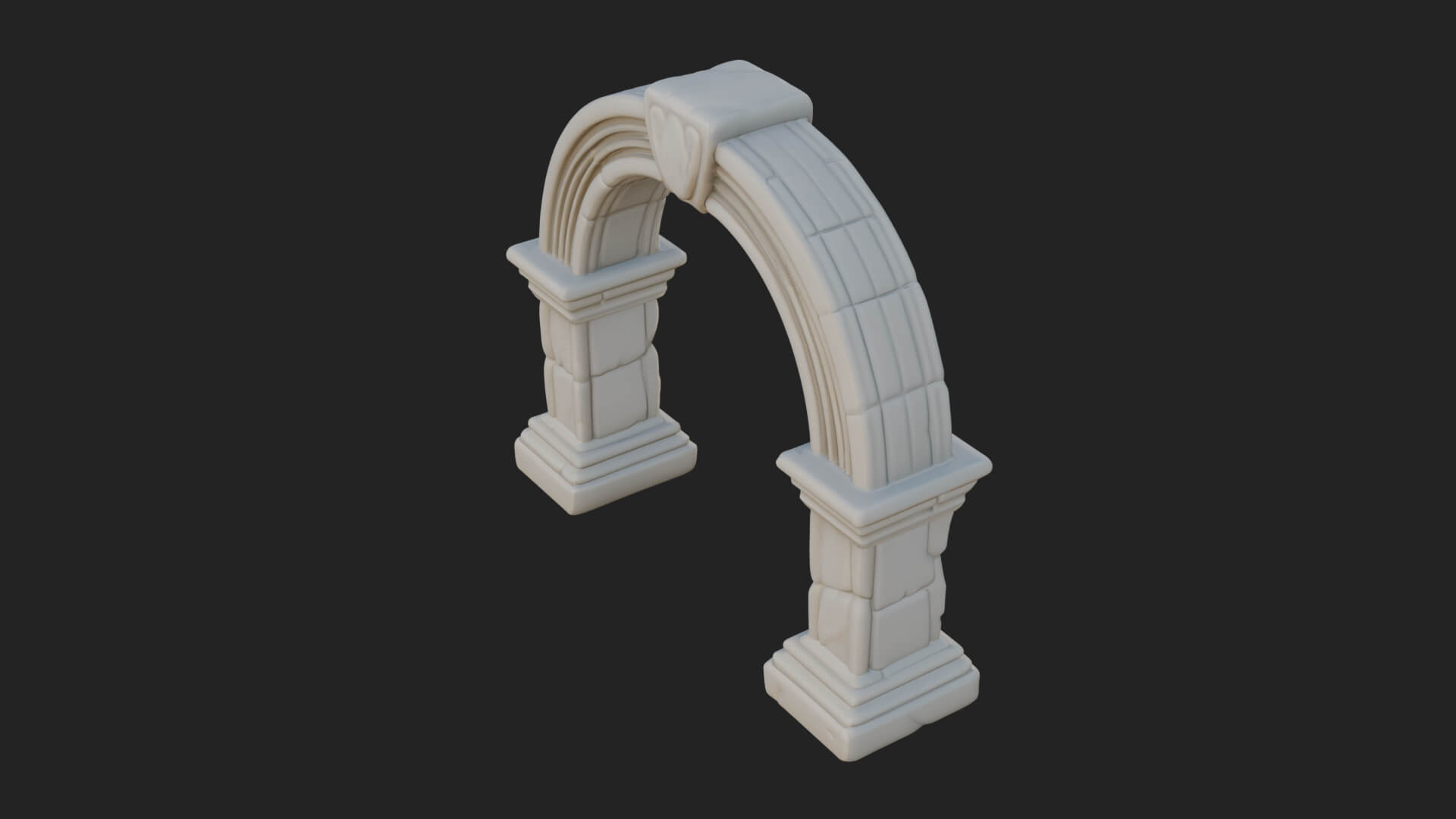 Ruined Stone Archway Model Design 7 3D Print Model 3D Model
