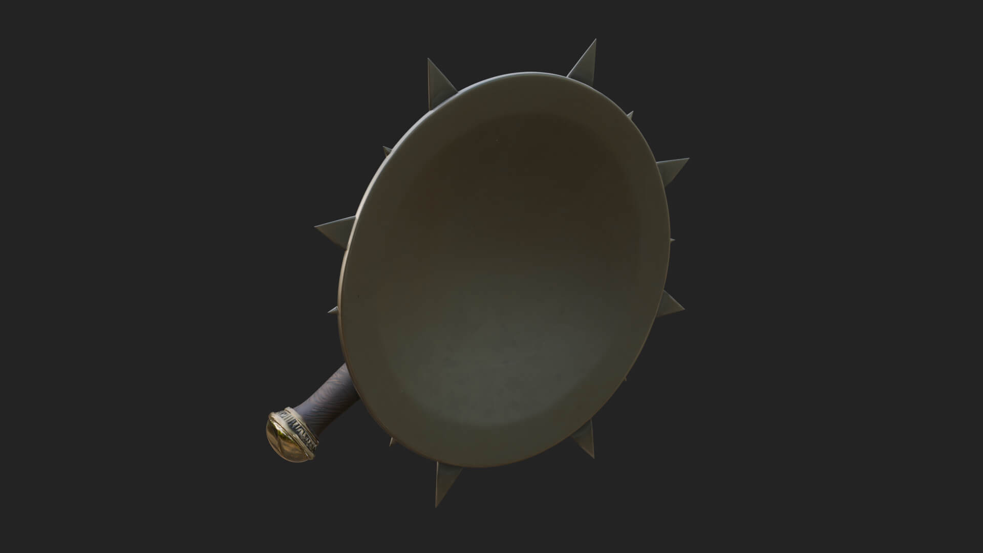Rune Star Spiked Shield Model Design 2 3D Print Model 3D Model