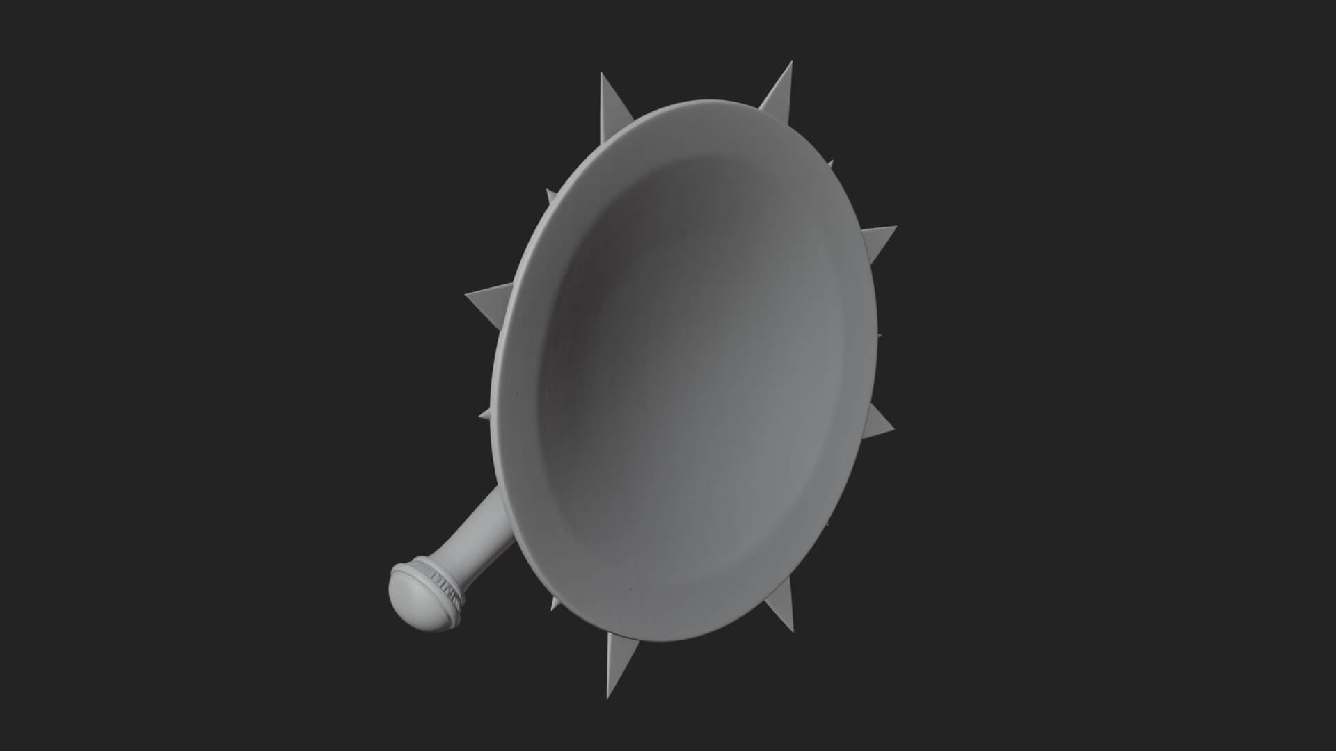 Rune Star Spiked Shield Model Design 2 3D Print Model 3D Model