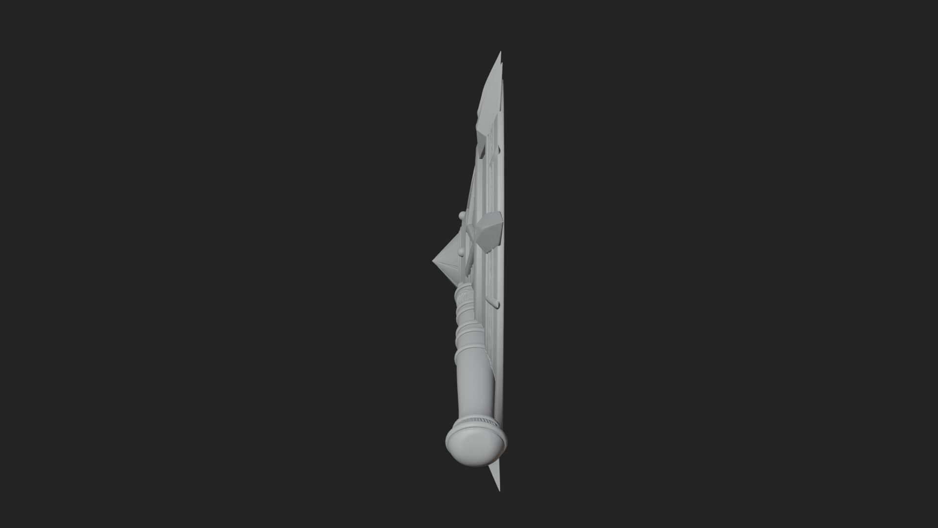 Rune Star Spiked Shield Model Design 2 3D Print Model 3D Model