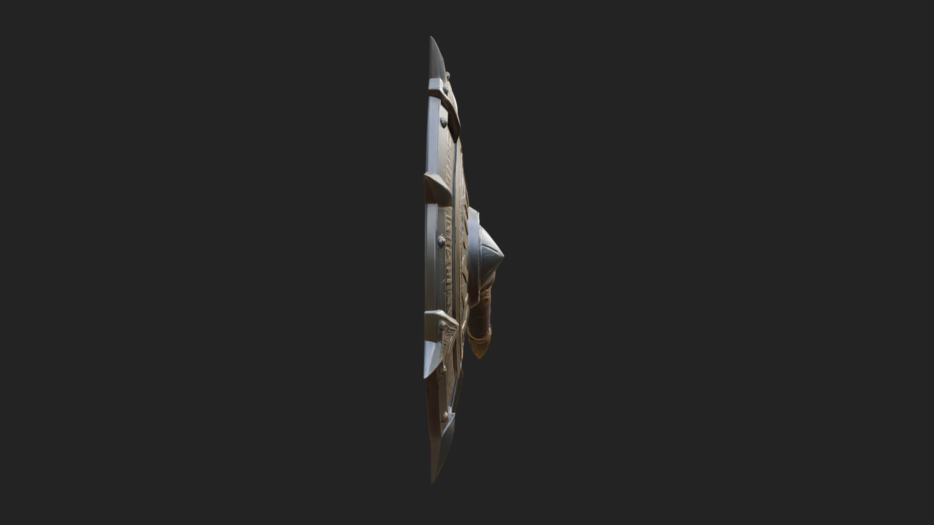Rune Star Spiked Shield Model Design 3 3D Print Model 3D Model
