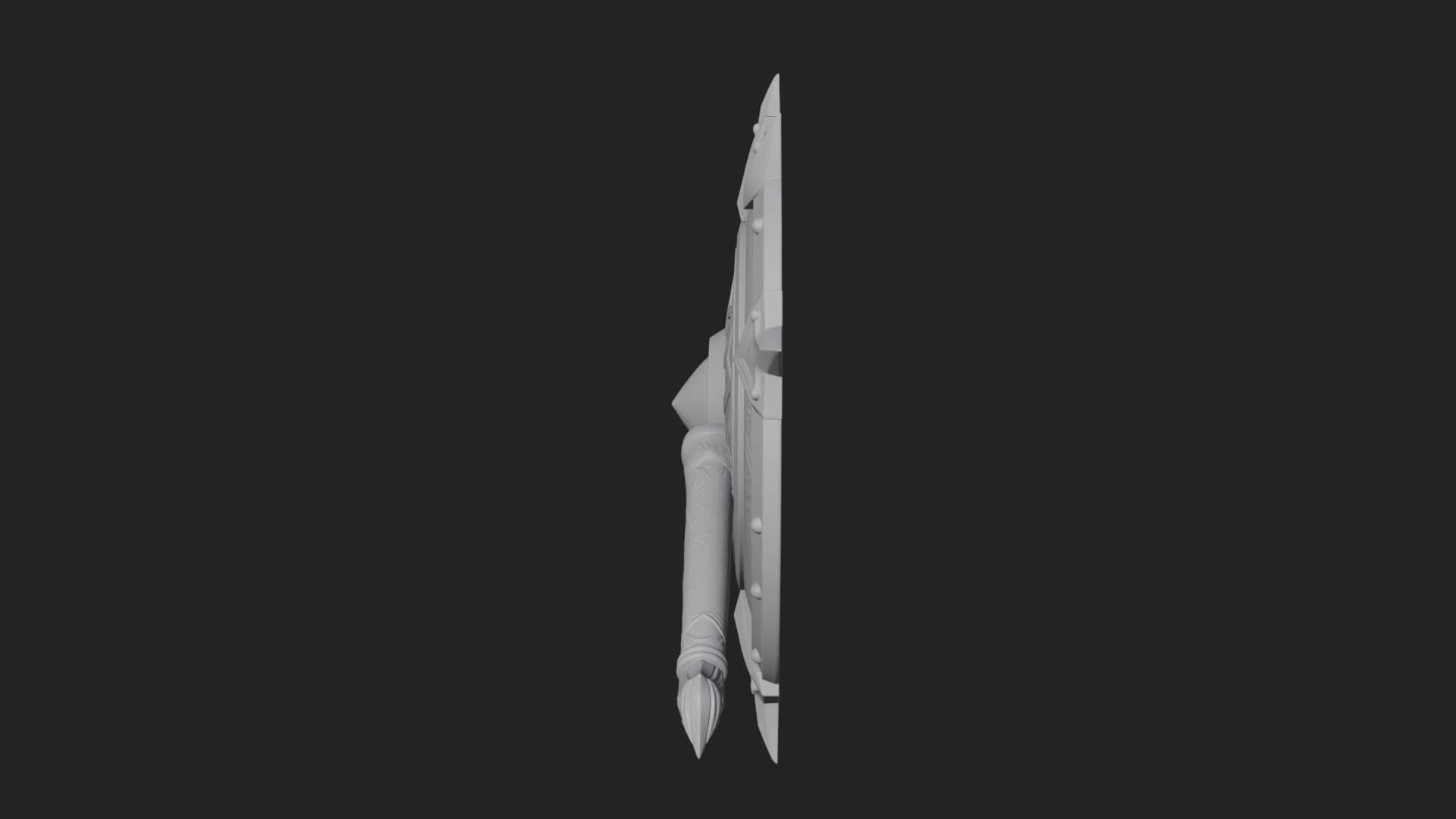 Rune Star Spiked Shield Model Design 3 3D Print Model 3D Model