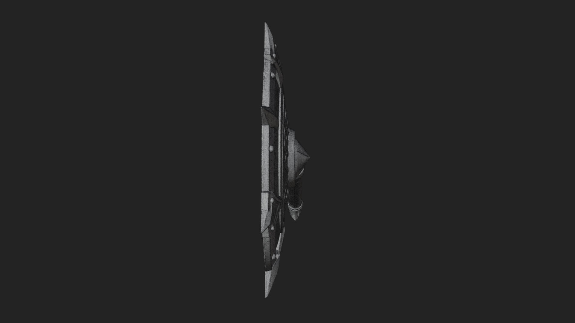 Rune Star Spiked Shield Model Design 3 3D Print Model 3D Model