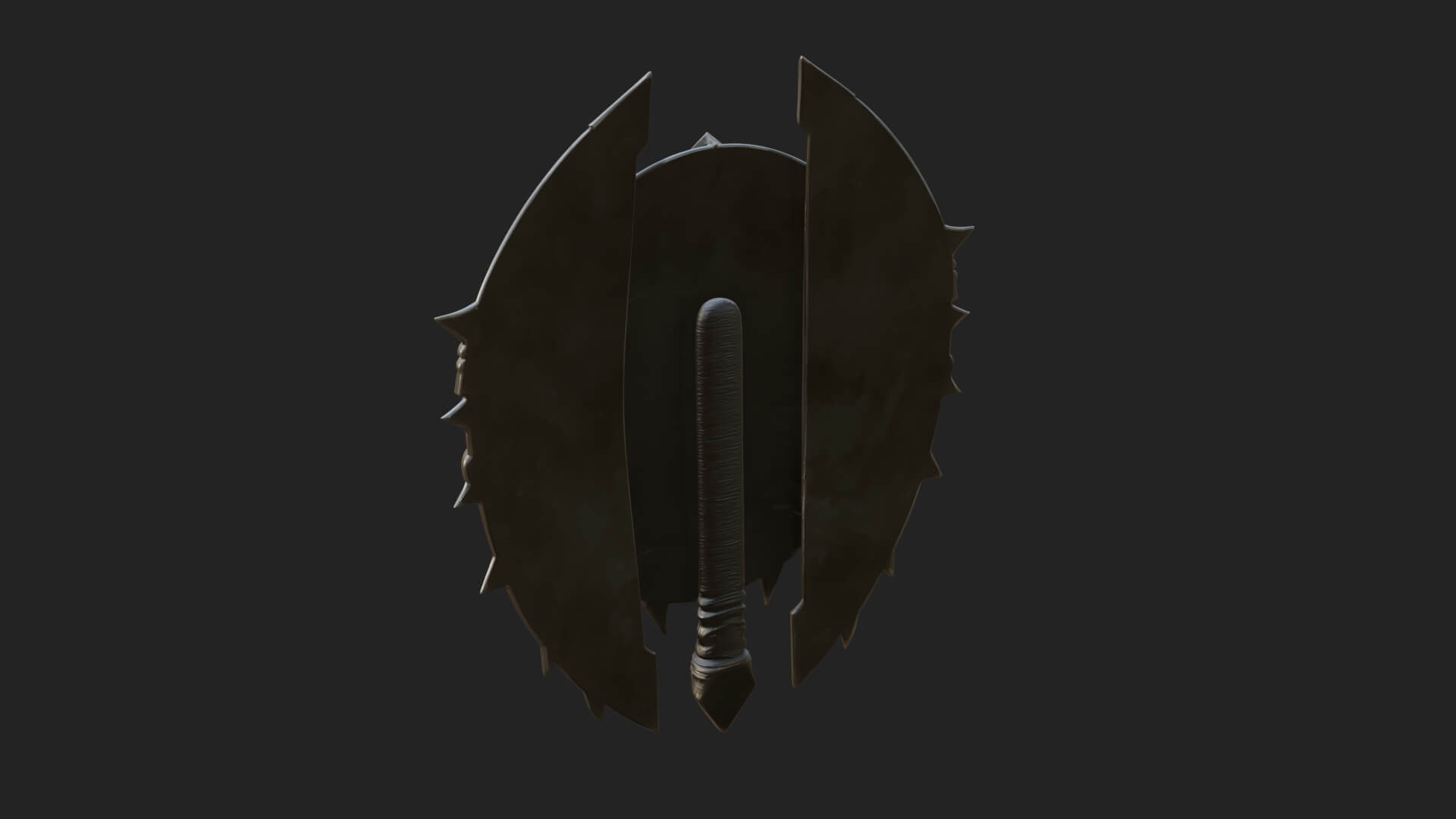 Rune Star Spiked Shield Model Design 4 3D Print Model 3D Model