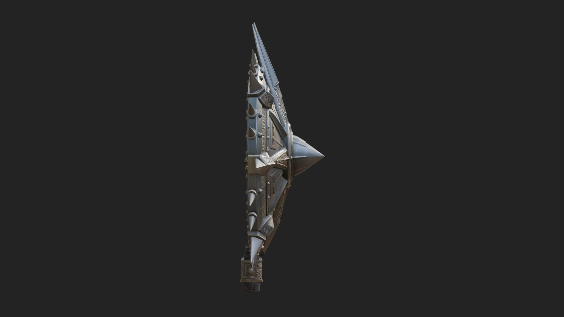 Rune Star Spiked Shield Model Design 5 3D Print Model 3D Model