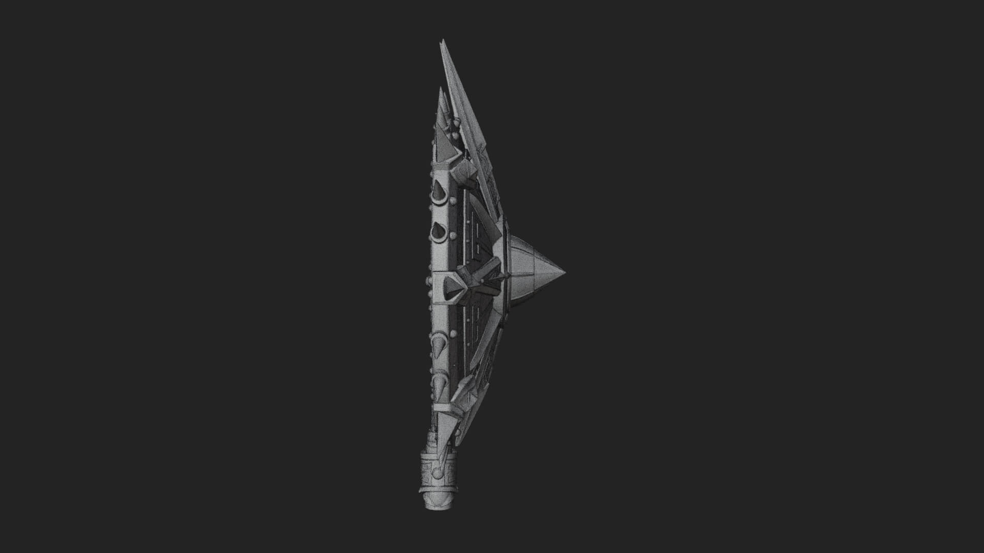 Rune Star Spiked Shield Model Design 5 3D Print Model 3D Model