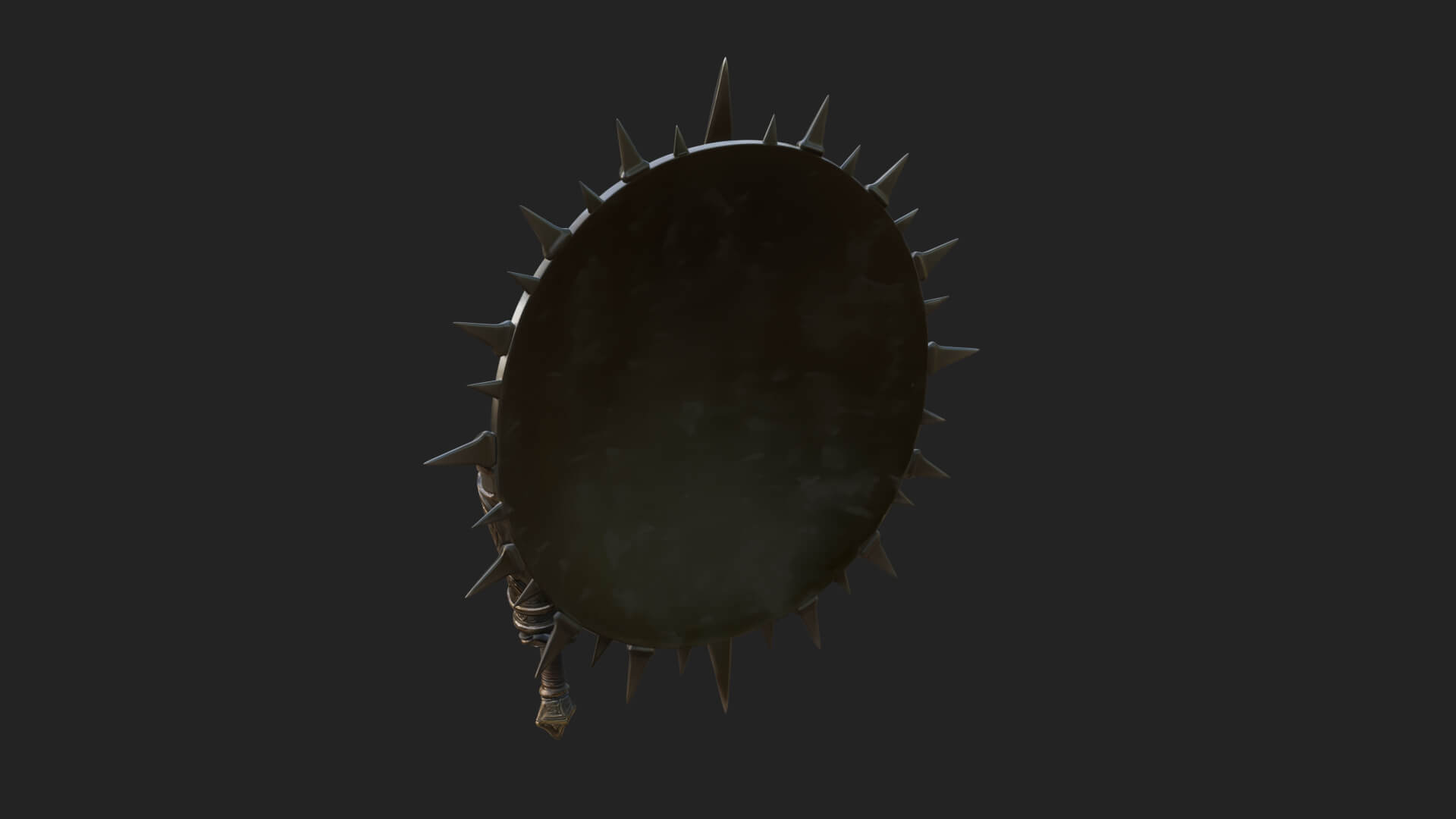 Rune Star Spiked Shield Model Design 6 3D Print Model 3D Model