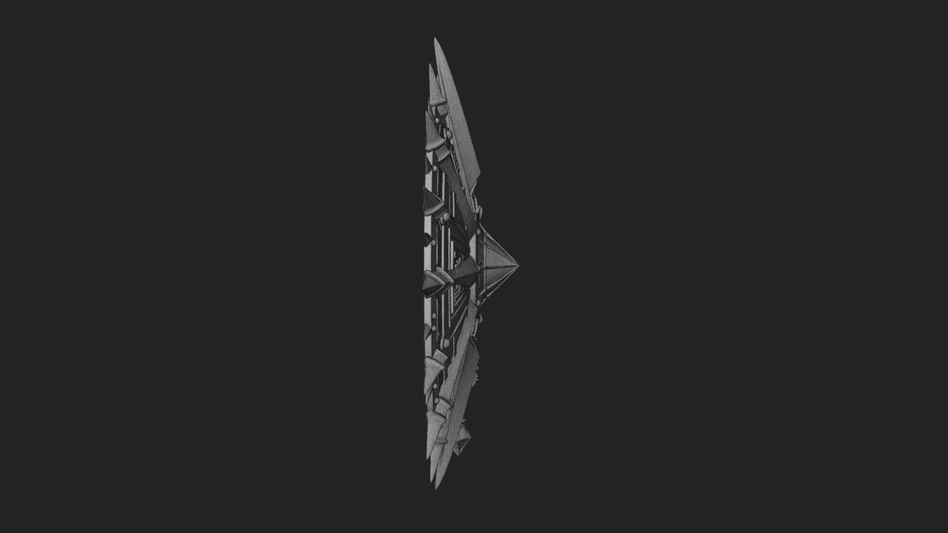 Rune Star Spiked Shield Model Design 6 3D Print Model 3D Model