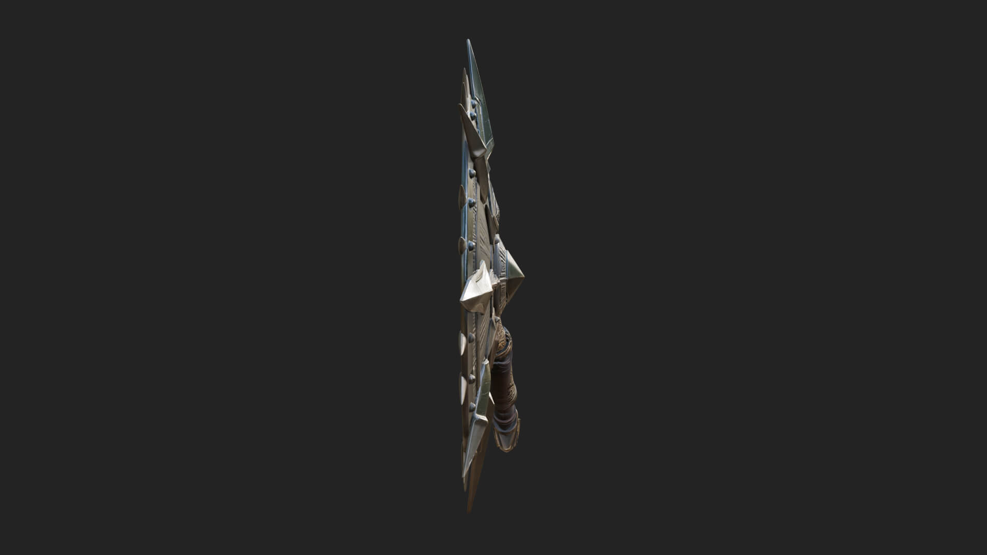 Rune Star Spiked Shield Model Design 7 3D Print Model 3D Model