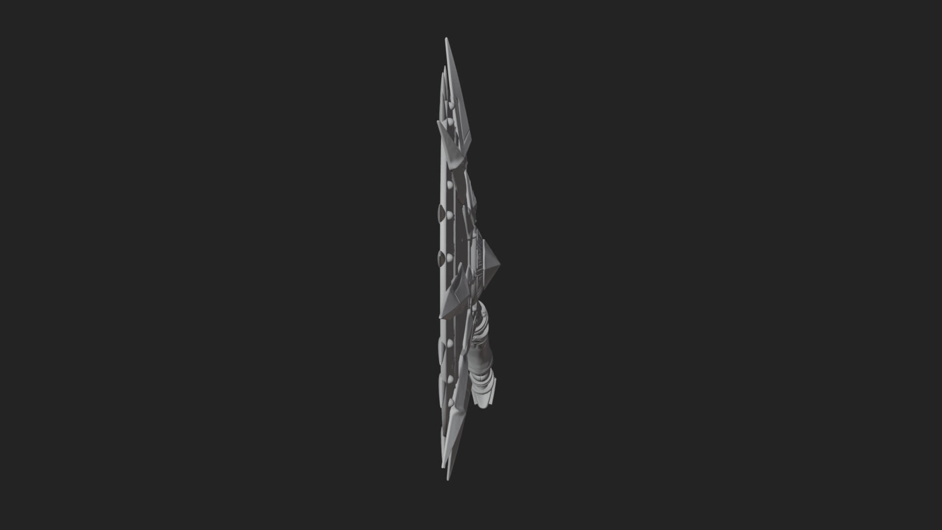 Rune Star Spiked Shield Model Design 7 3D Print Model 3D Model