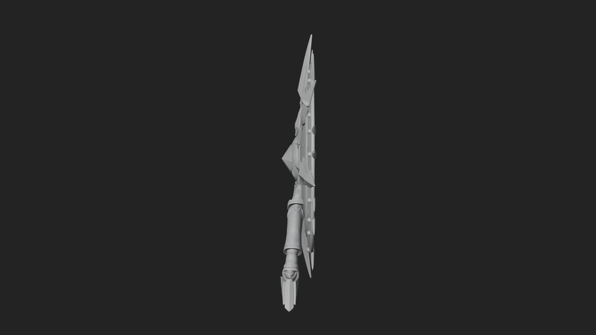 Rune Star Spiked Shield Model Design 7 3D Print Model 3D Model