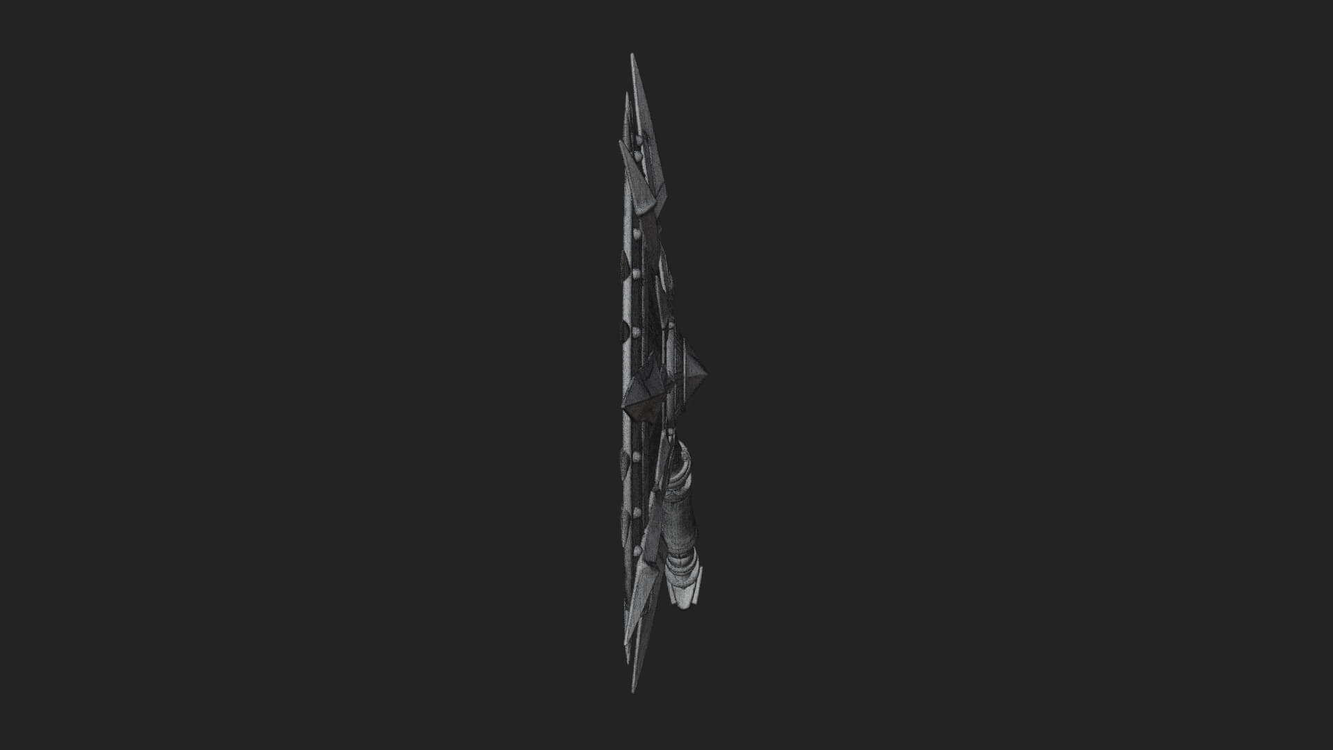 Rune Star Spiked Shield Model Design 7 3D Print Model 3D Model