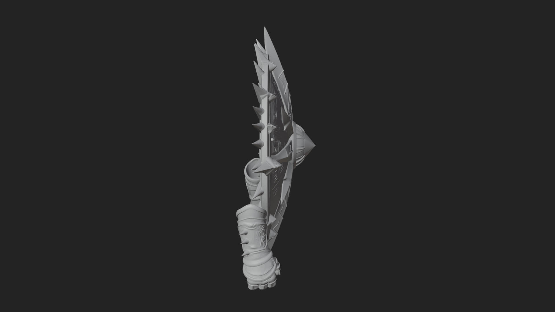 Rune Star Spiked Shield Model Design 8 3D Print Model 3D Model