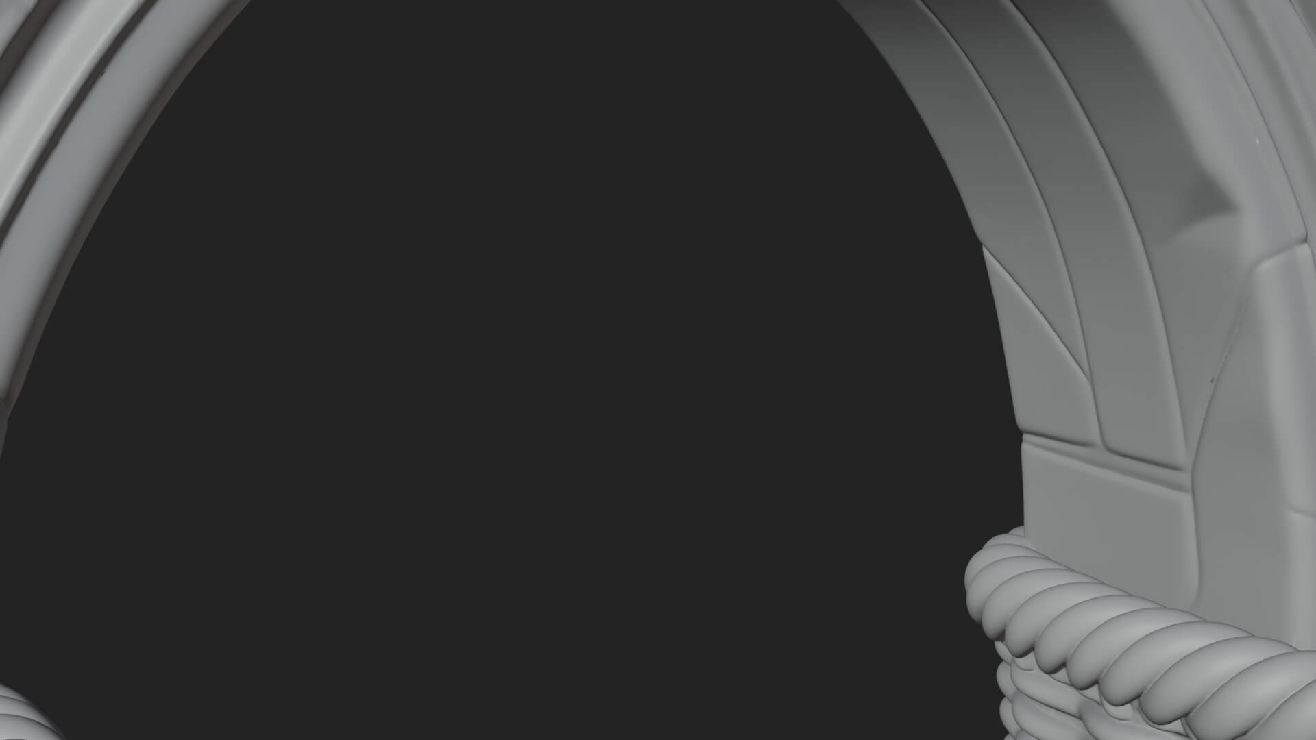 Rune Stone Arch Design 10 3D Print Model 3D Model