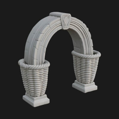 Rune Stone Arch Design 10 3D Print Model