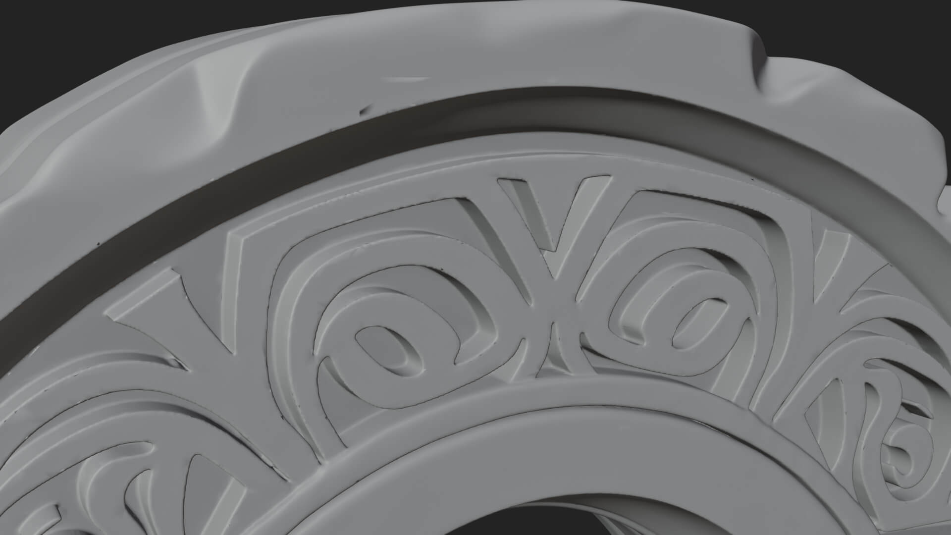Rune Stone Arch Design 2 3D Print Model 3D Model