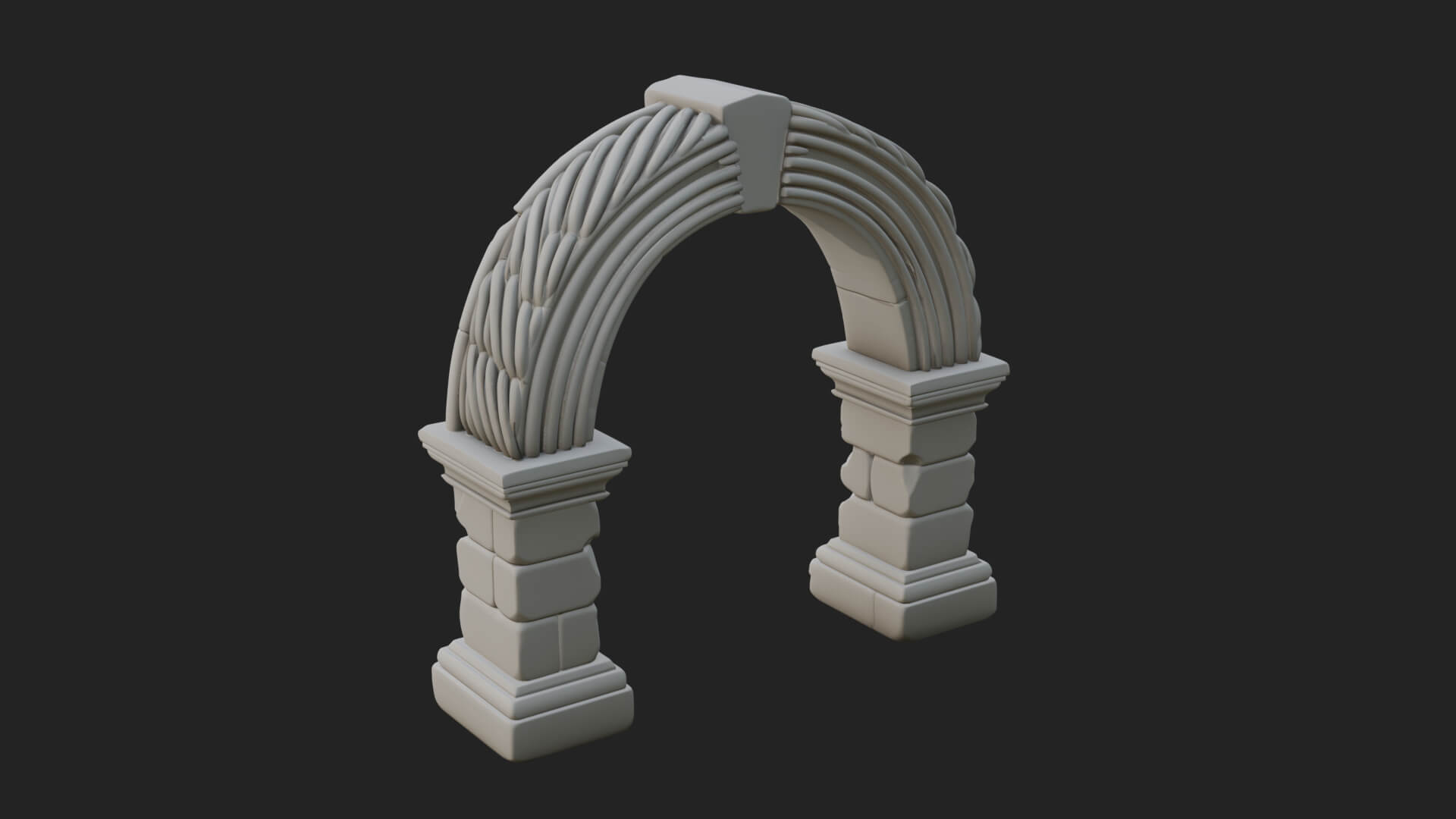 Rune Stone Arch Design 3 3D Print Model 3D Model