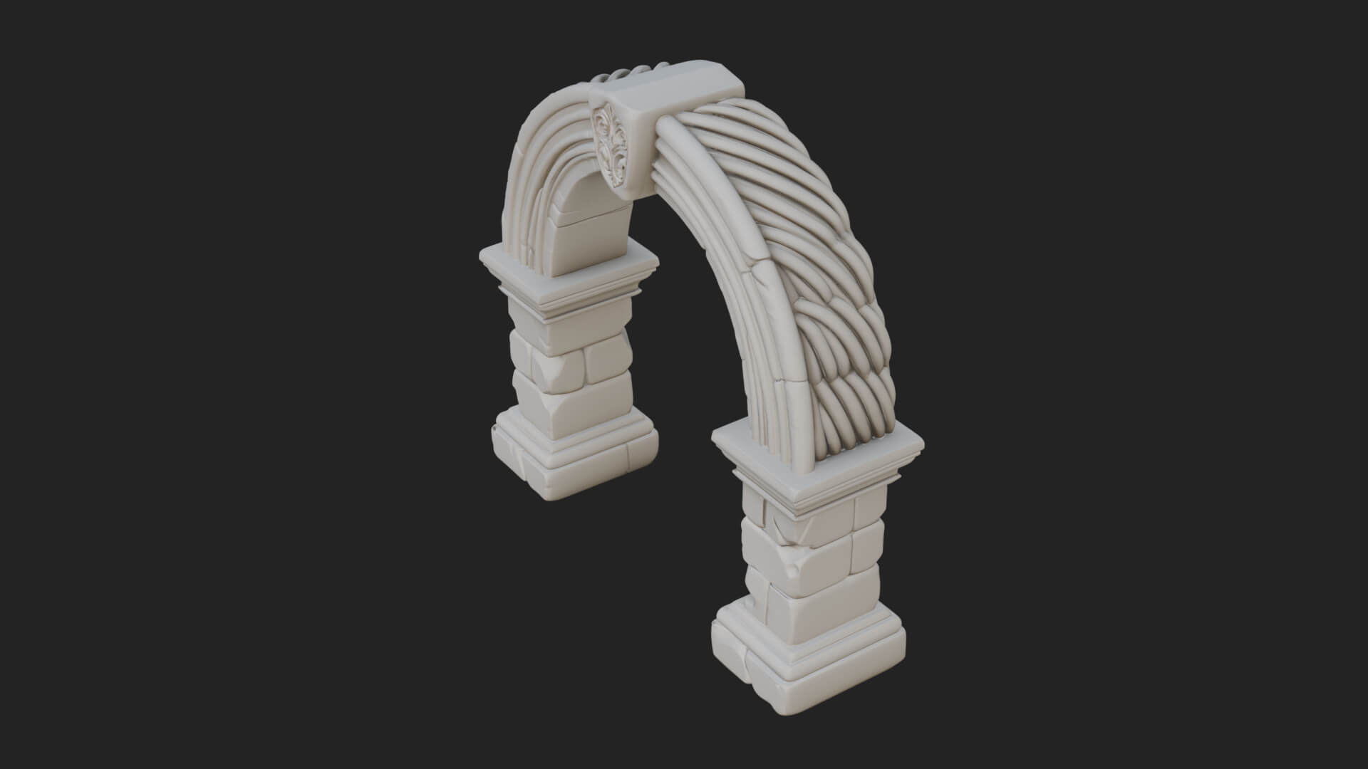 Rune Stone Arch Design 3 3D Print Model 3D Model