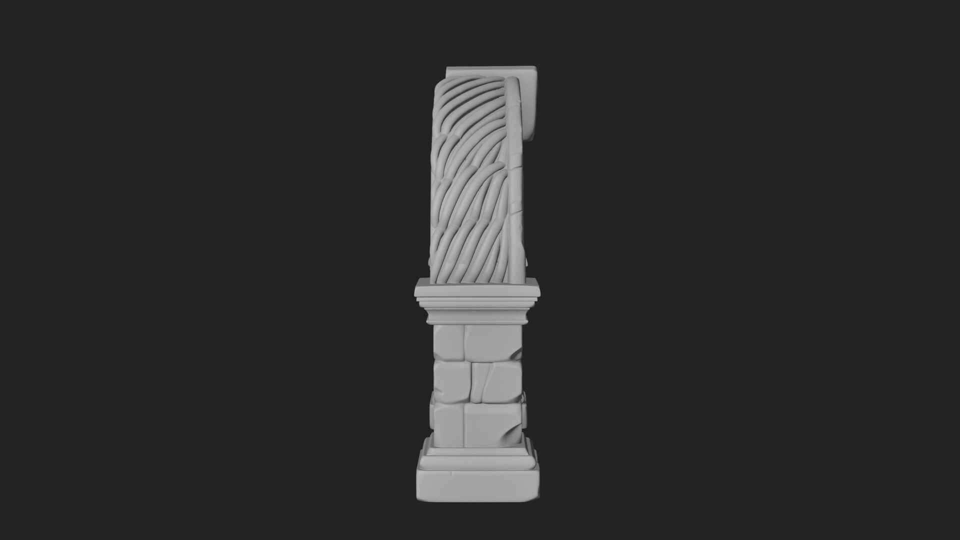 Rune Stone Arch Design 3 3D Print Model 3D Model