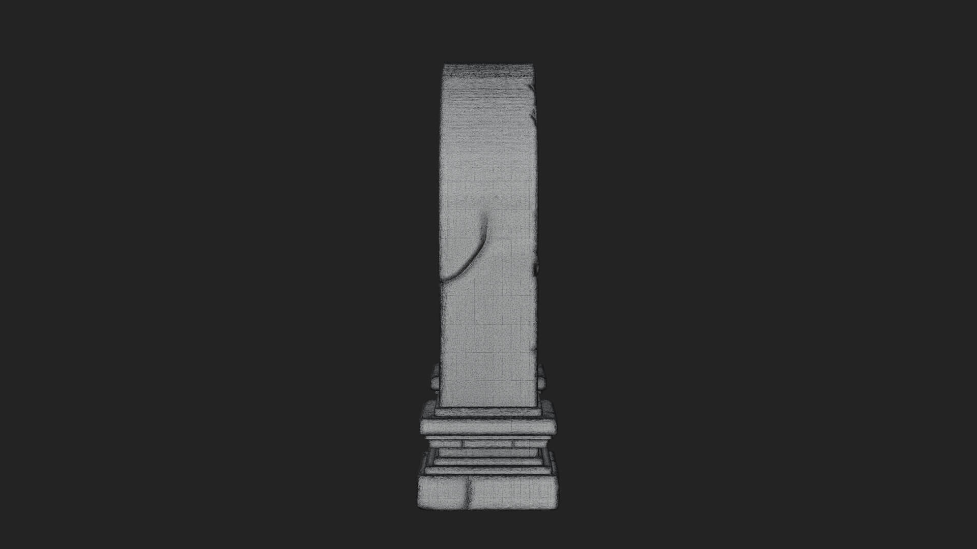 Rune Stone Arch Design 4 3D Print Model 3D Model