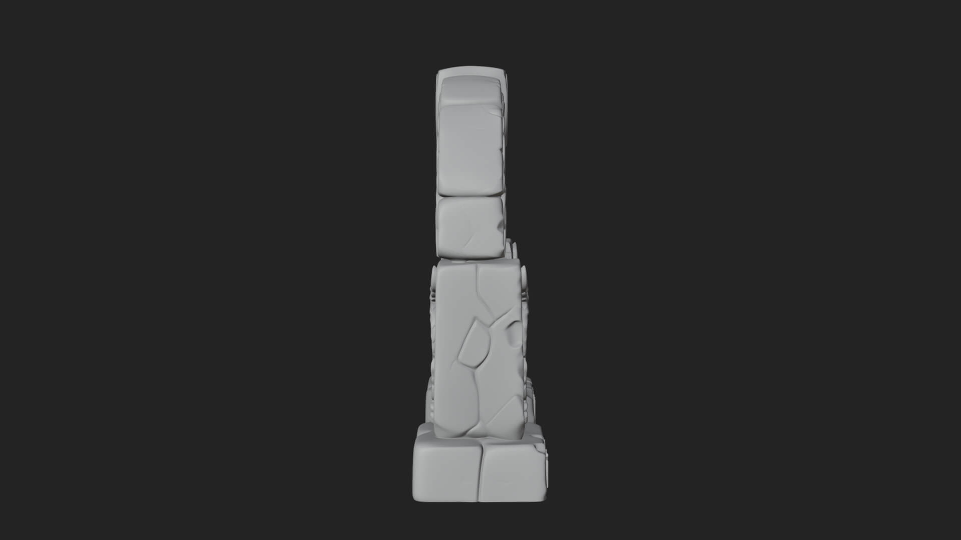 Rune Stone Arch Design 5 3D Print Model 3D Model
