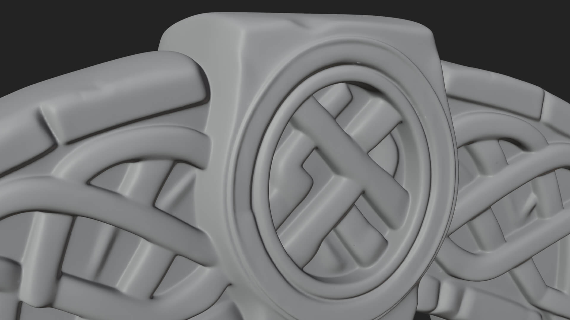 Rune Stone Arch Design 5 3D Print Model 3D Model