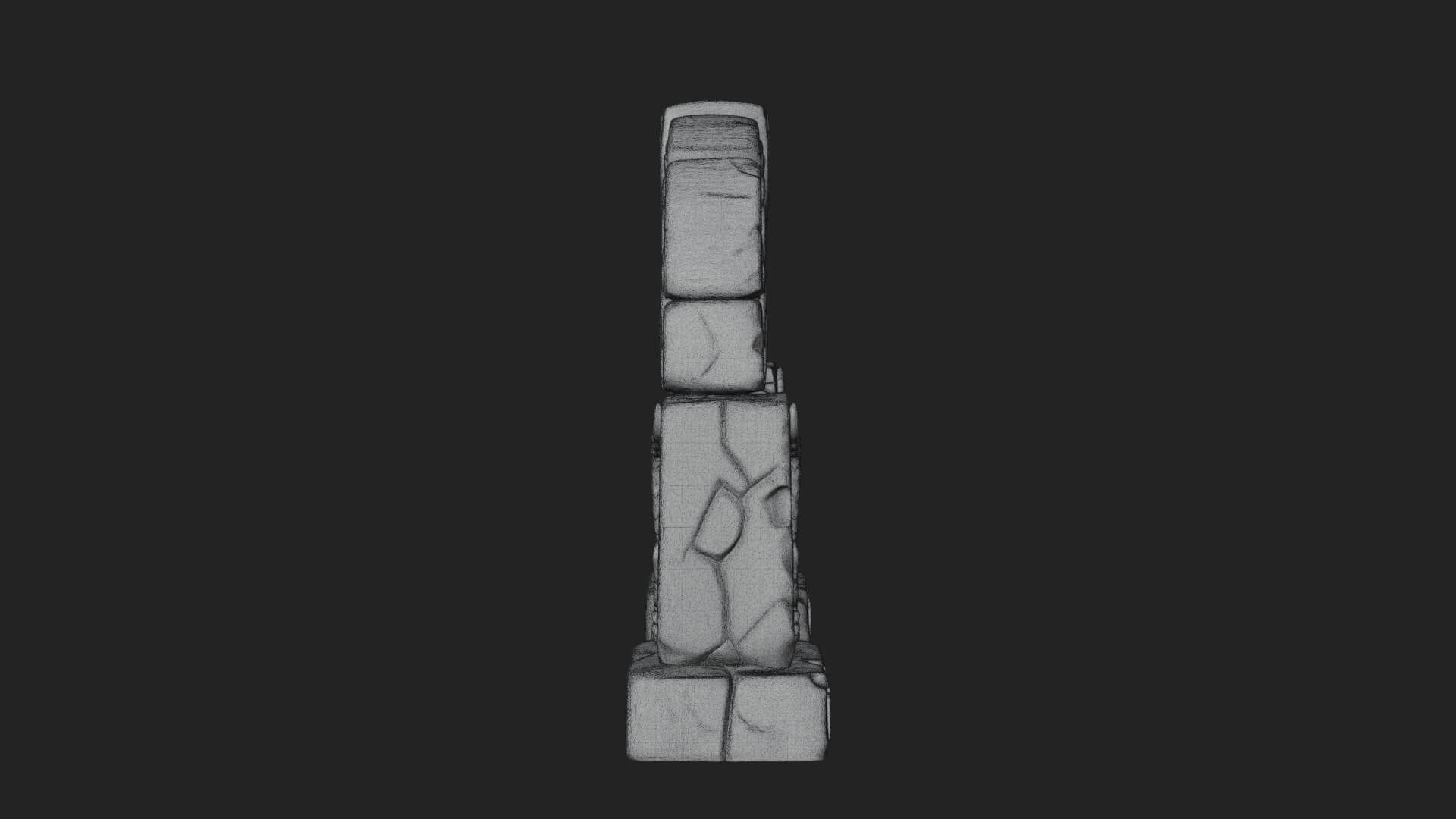 Rune Stone Arch Design 5 3D Print Model 3D Model