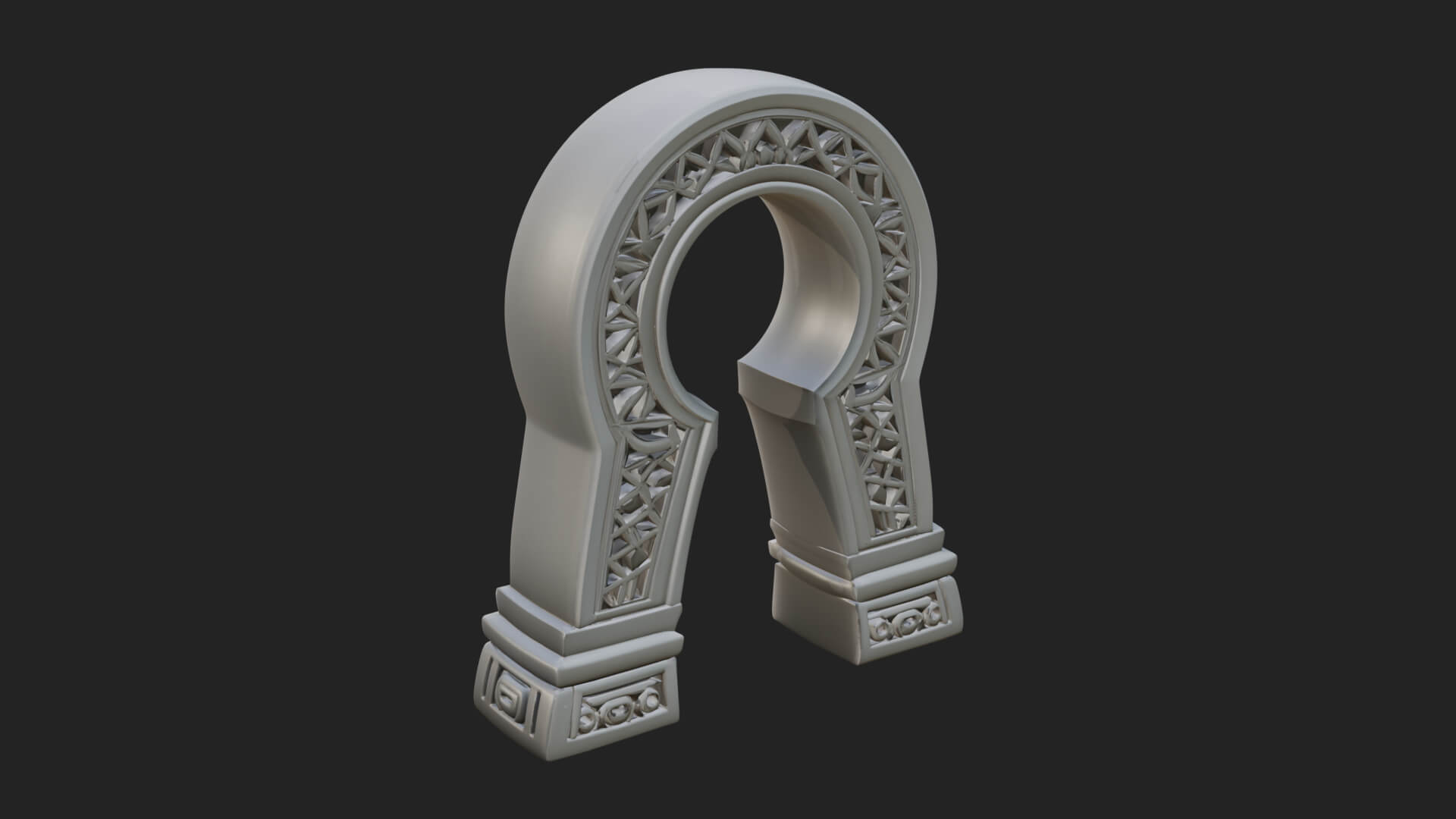 Rune Stone Arch Design 6 3D Print Model 3D Model