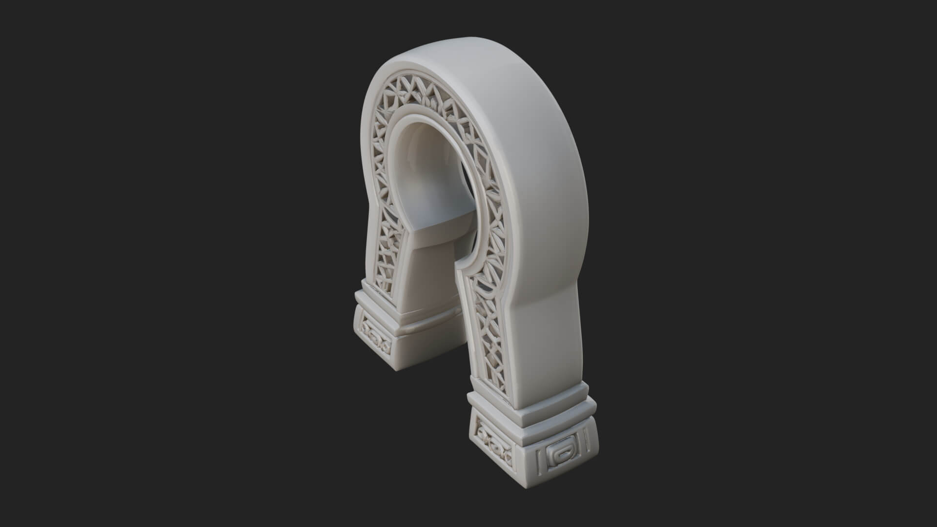 Rune Stone Arch Design 6 3D Print Model 3D Model