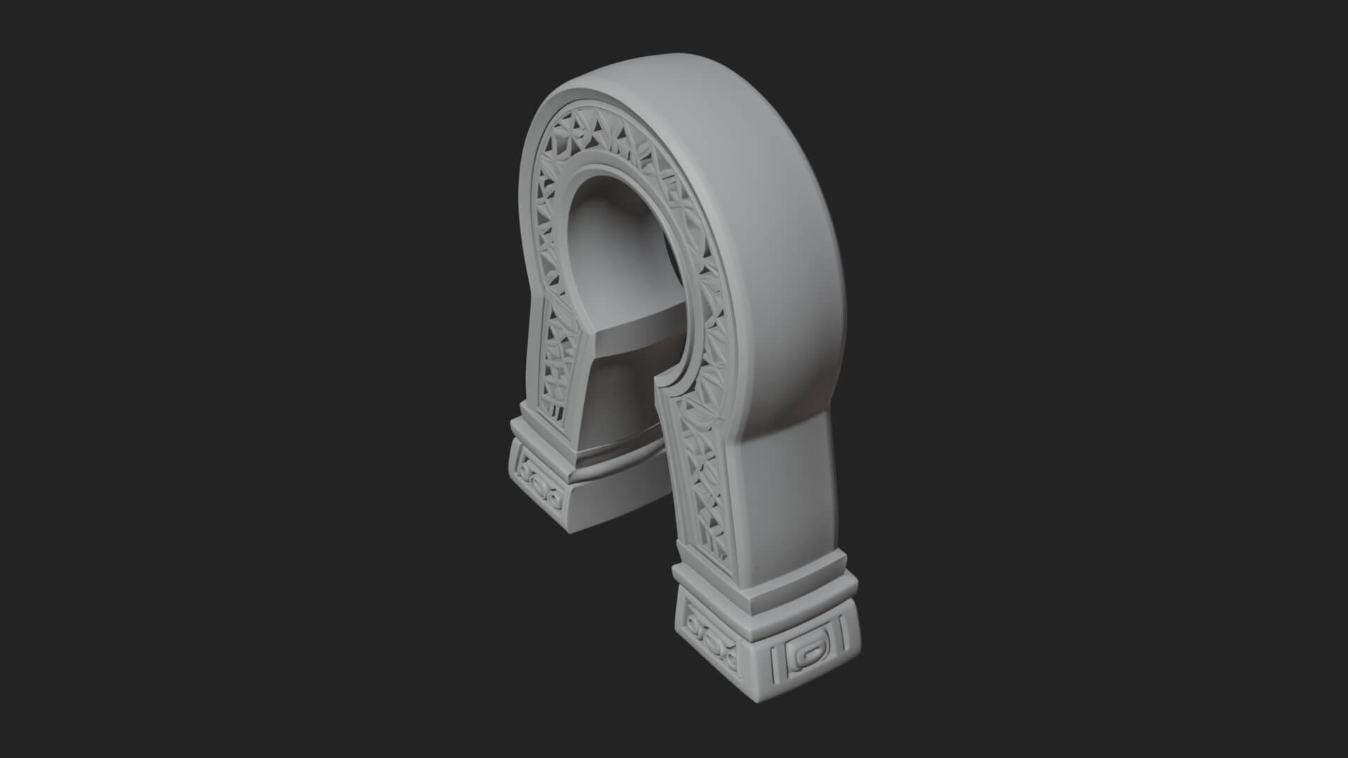 Rune Stone Arch Design 6 3D Print Model 3D Model