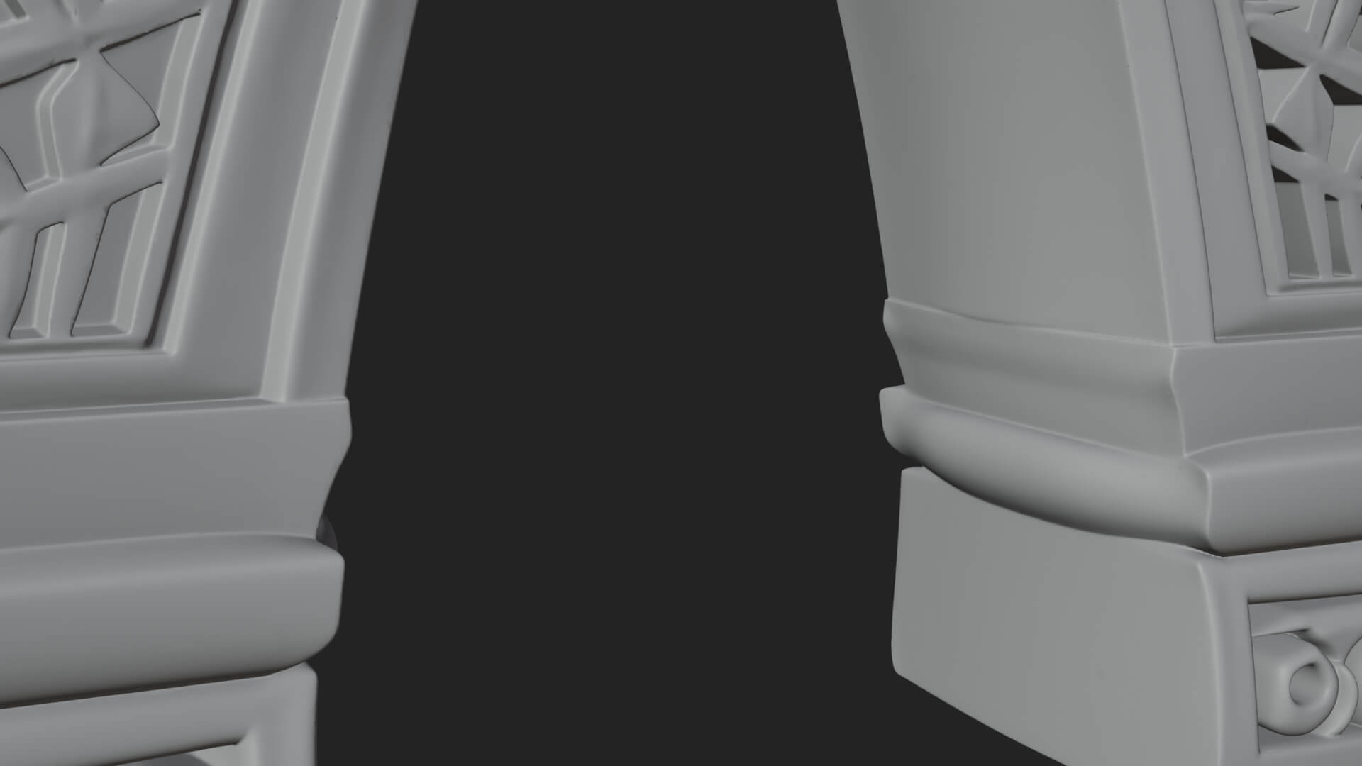 Rune Stone Arch Design 6 3D Print Model 3D Model