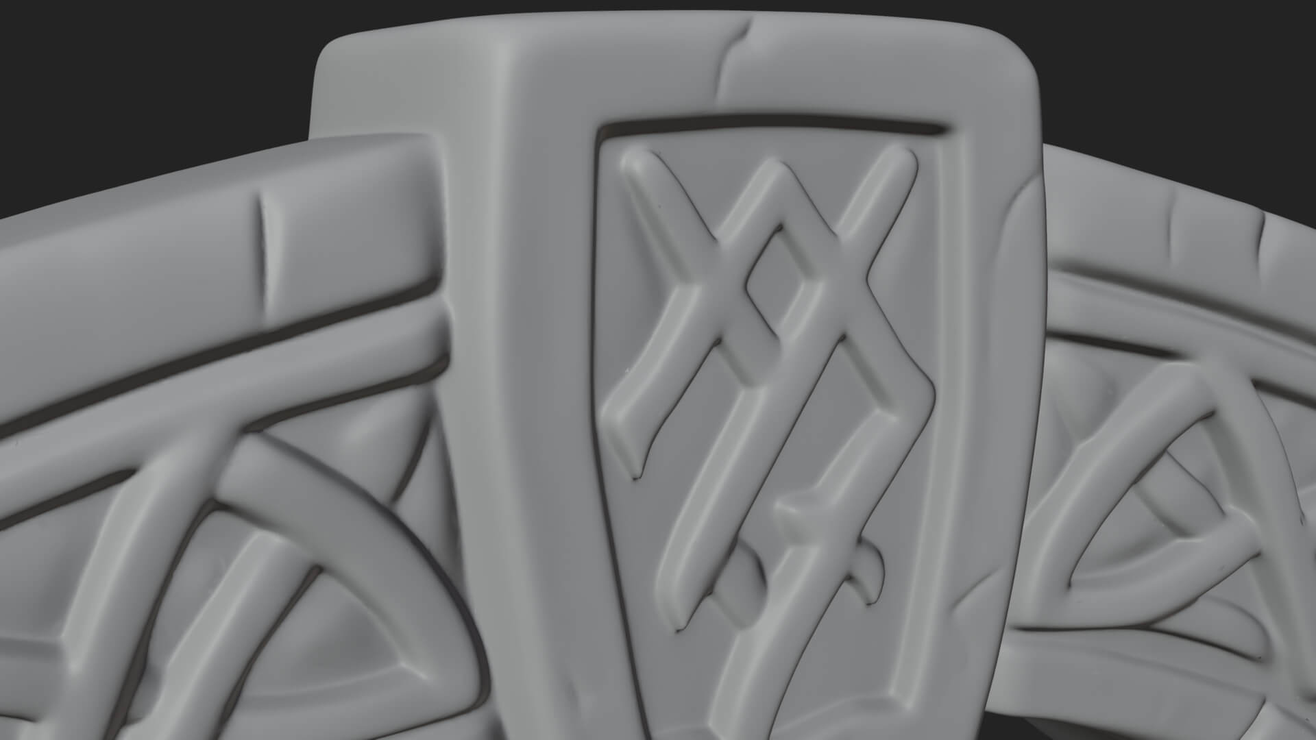 Rune Stone Arch Design 7 3D Print Model 3D Model
